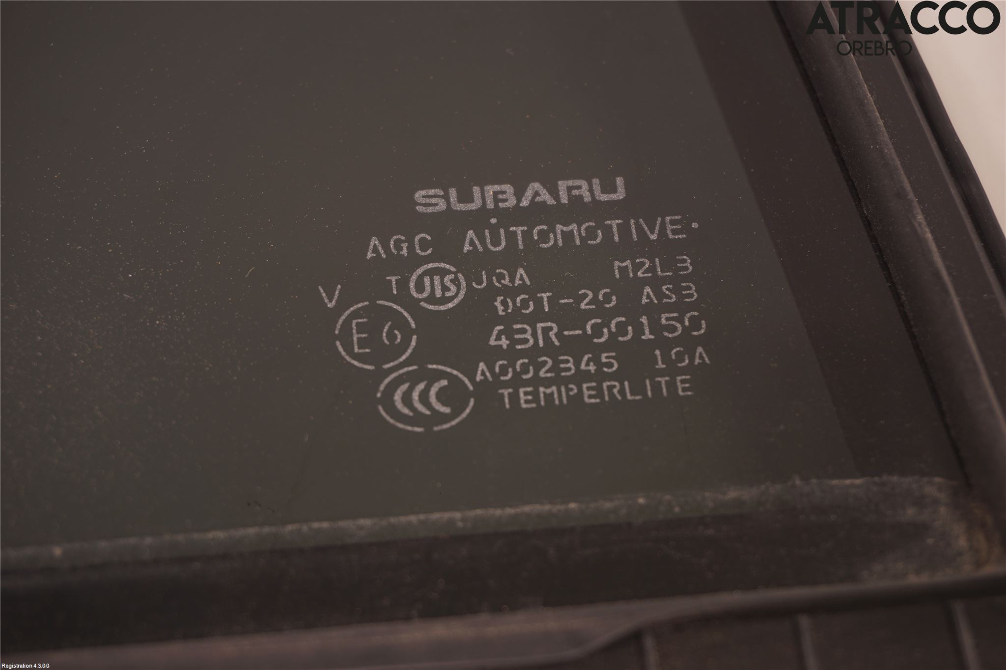 Subaru XV 18-22 Dørrute Bak Vens Trekant 4D