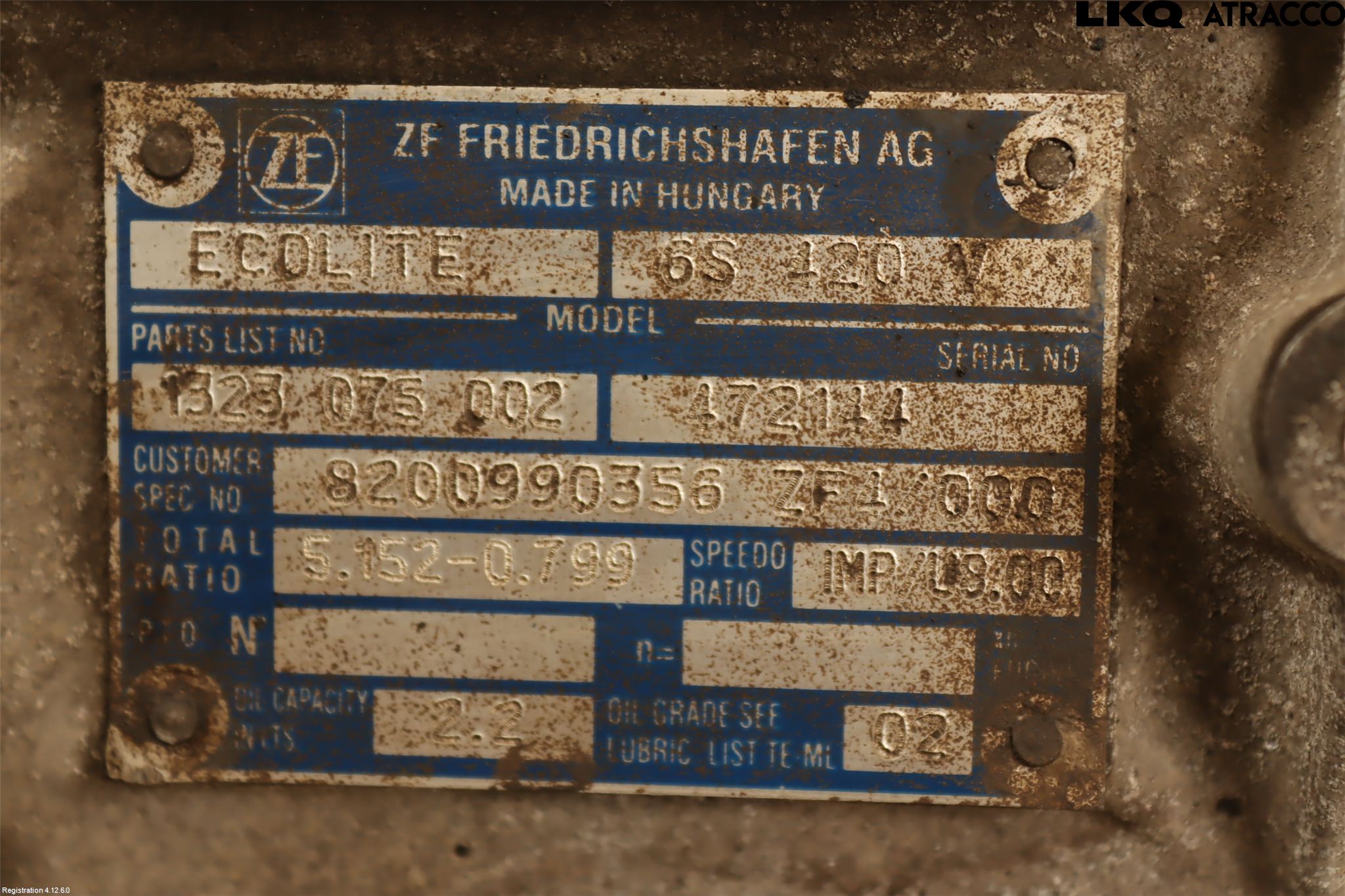 Opel MOVANO B 10-22 Gearkasse 6 Trinn