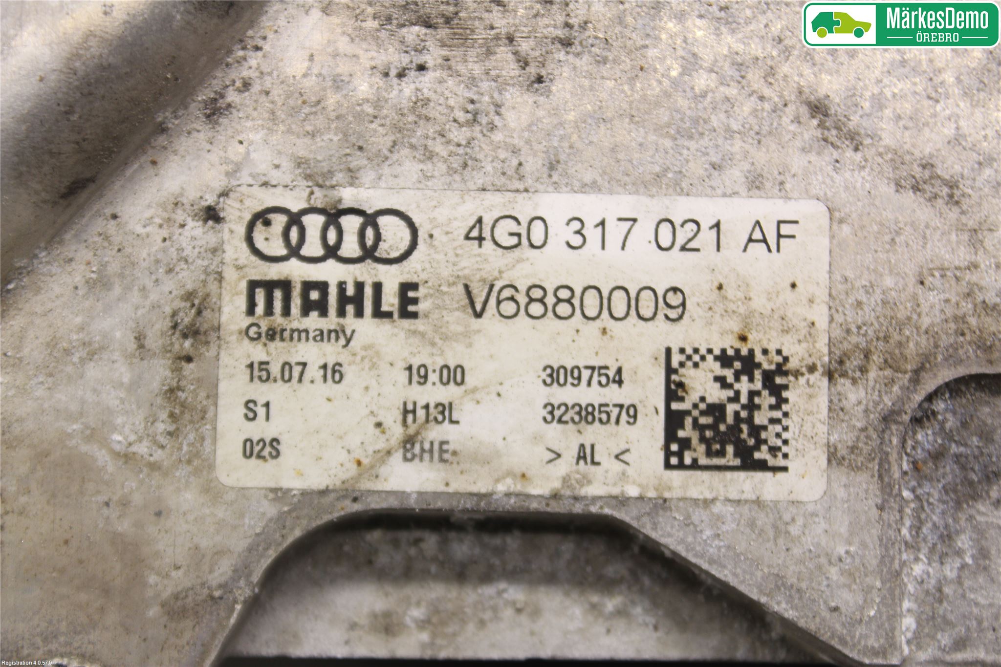 Audi A7/S7 4G 11-17 Radiator Oljekjøler Motor