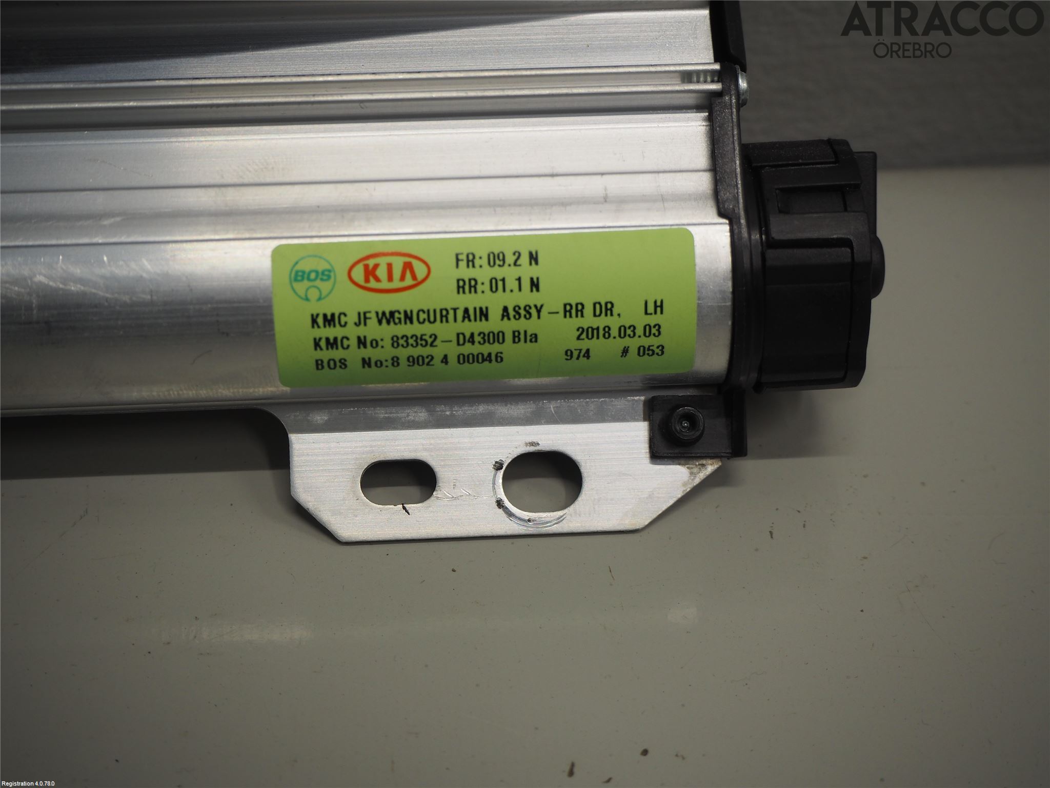 Kia OPTIMA 16-20 Innr Solskjerm