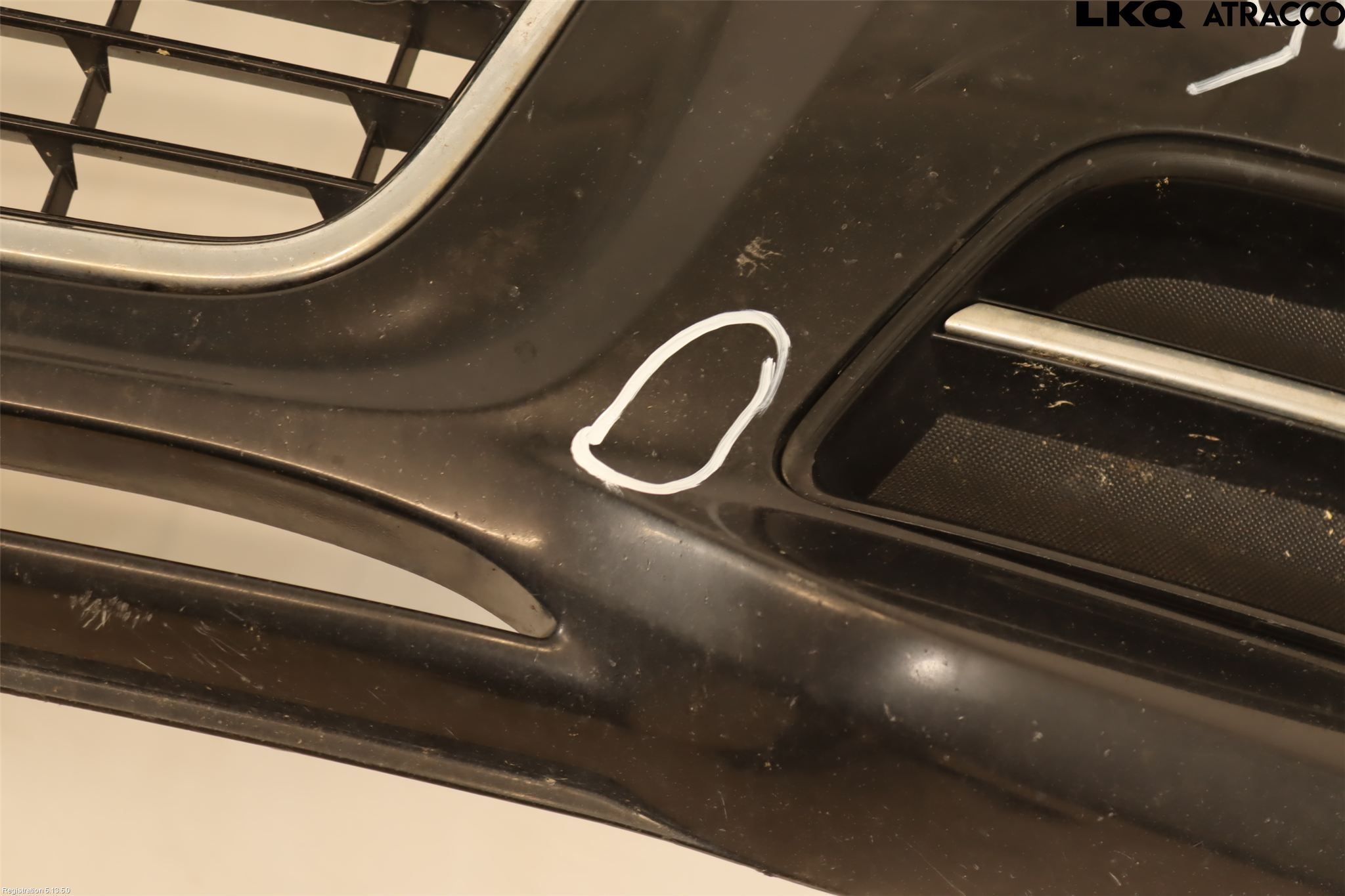 Audi A3/S3 05-13 Støtfanger Foran Plastdeksel