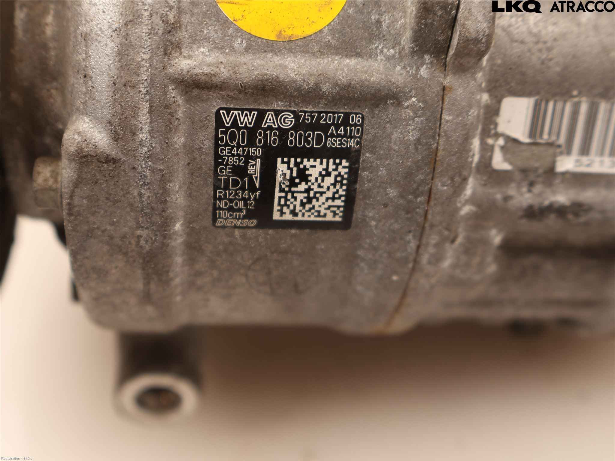 Volkswagen VW TIGUAN 16-24 Varme Ac Kompressor
