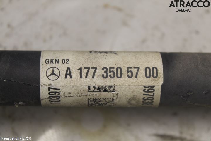 Mercedes-Benz MB A-KLASS (W177) 18- Drivaksel Bak Kompl Venstre