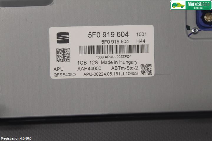 Seat LEON 13-20 Instr Skjerm Dvd-Gps-Ac-Tlf