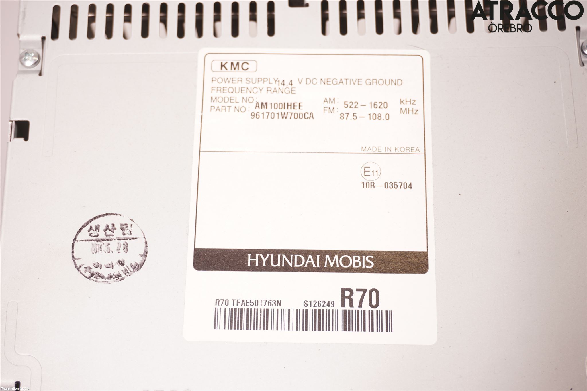Kia RIO 12-16 Stereo Radio Med Cd