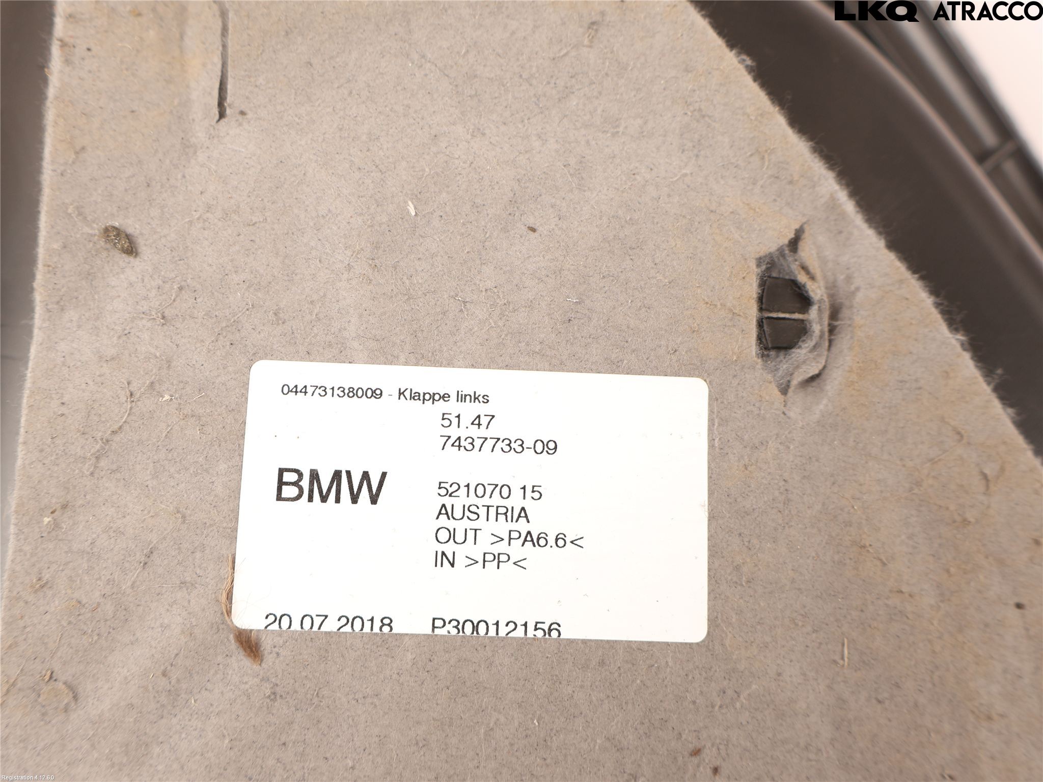BMW 5 G30/G31/F90 17-23 Innr Bagasjeromkledsel
