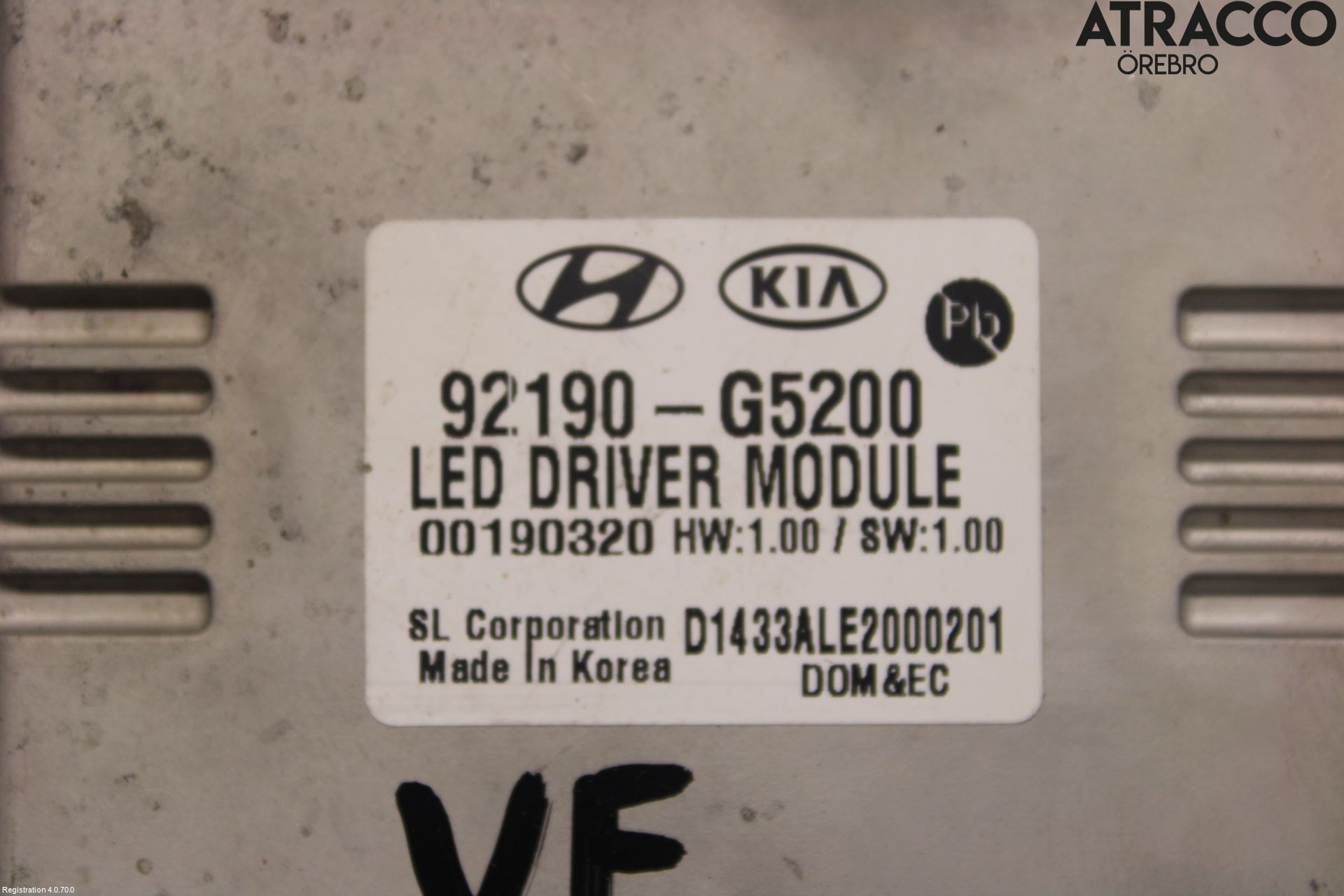 Kia NIRO (DE) 17-22 Styreenhet Xenon