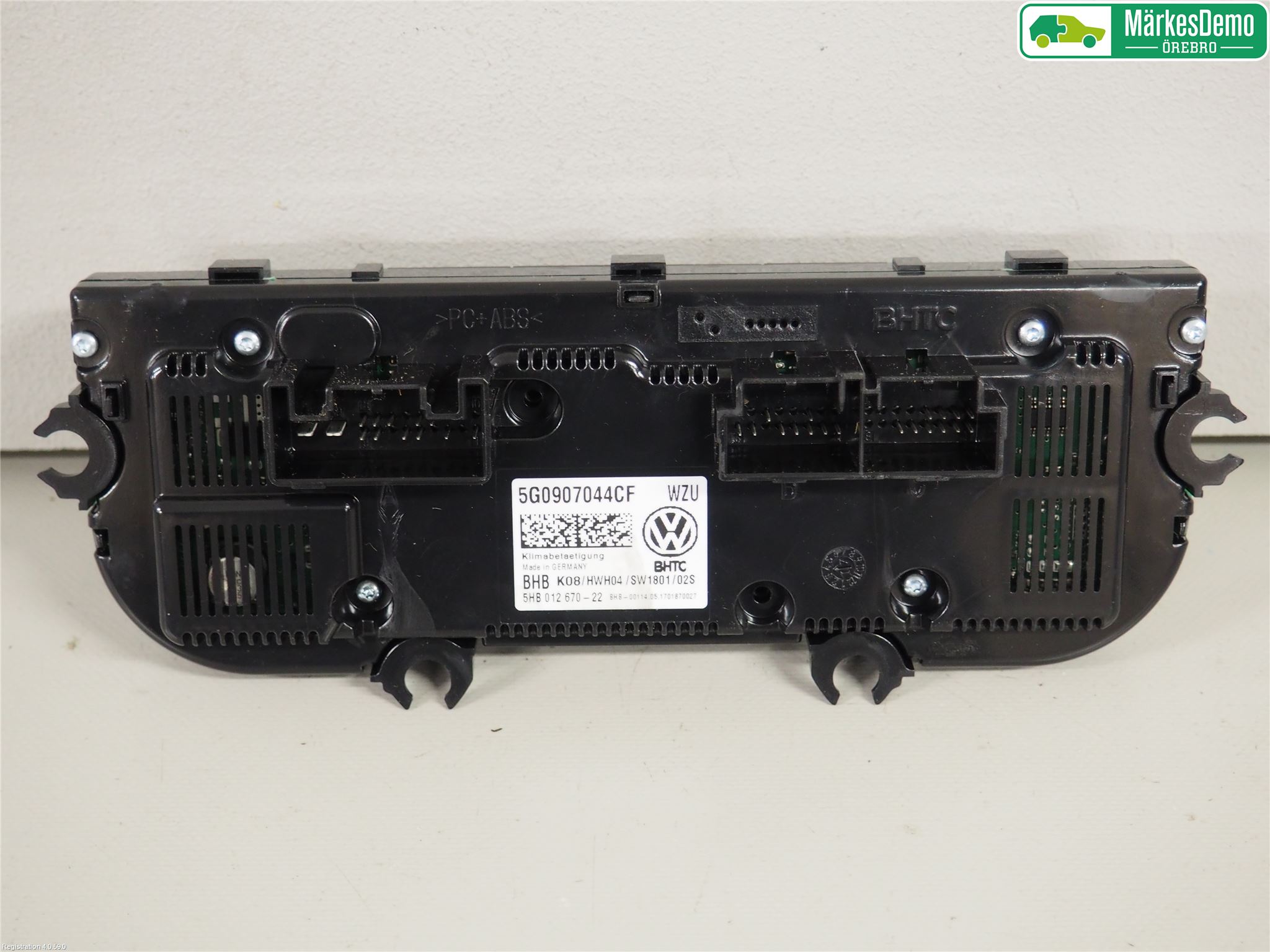 Volkswagen VW GOLF / E-GOLF VII 13-20 Varme Ac Betjening-Display