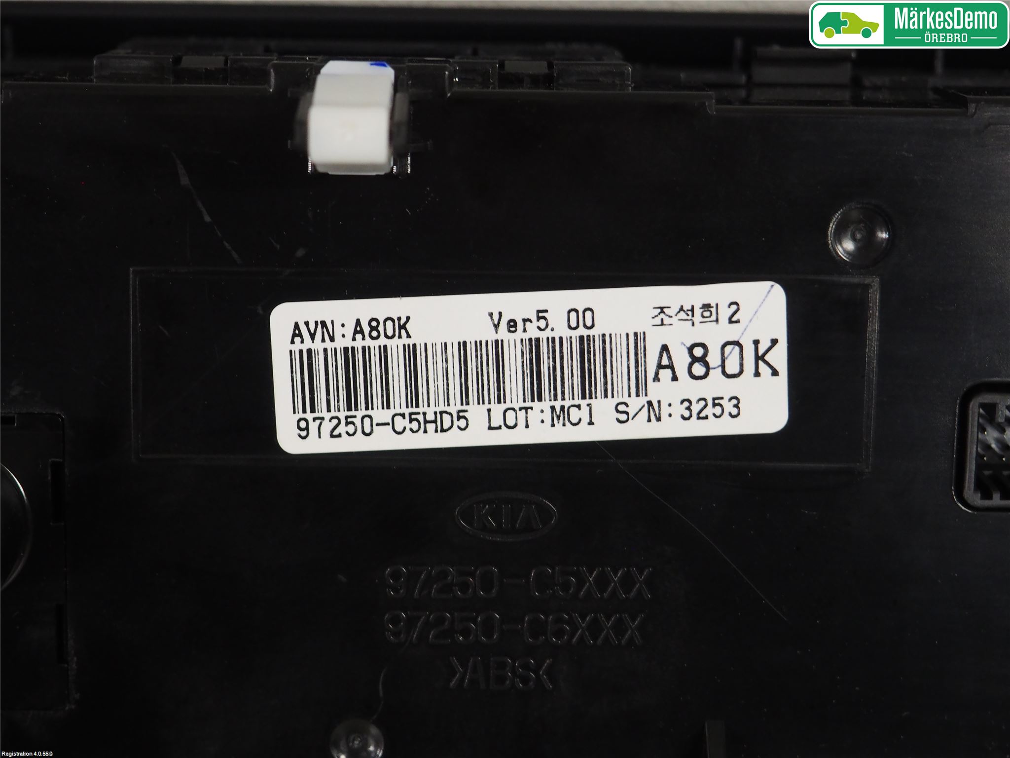 Kia SORENTO 15-20 Varme Ac Betjening-Display