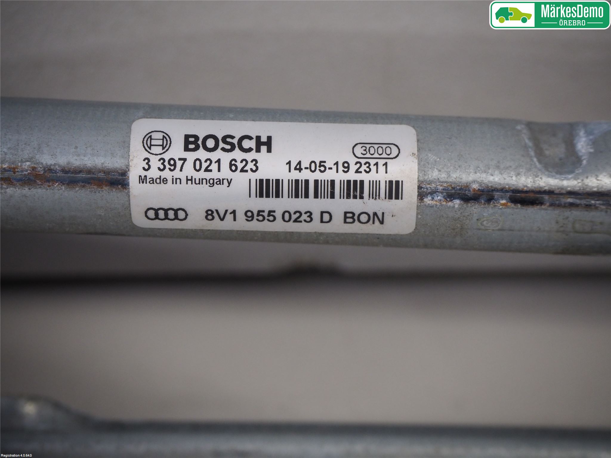 Audi A3/S3 8V 13-20 Viskeroverføring Frontrute