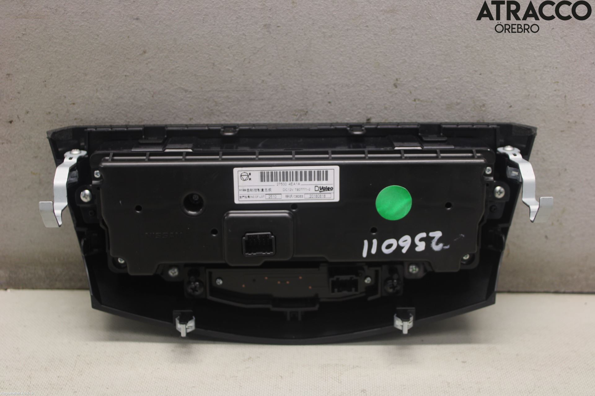 Nissan QASHQAI 17-21 Varme Ac Betjening-Display