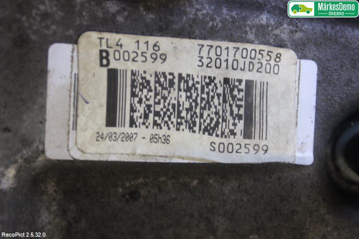 Nissan QASHQAI   07-10 Gearkasse 6 Trinn