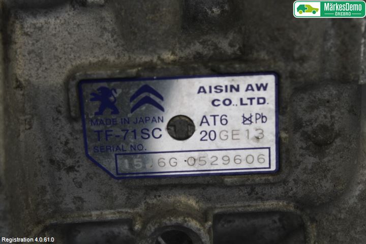 Peugeot 2008 13-20 Gearkasse Automat