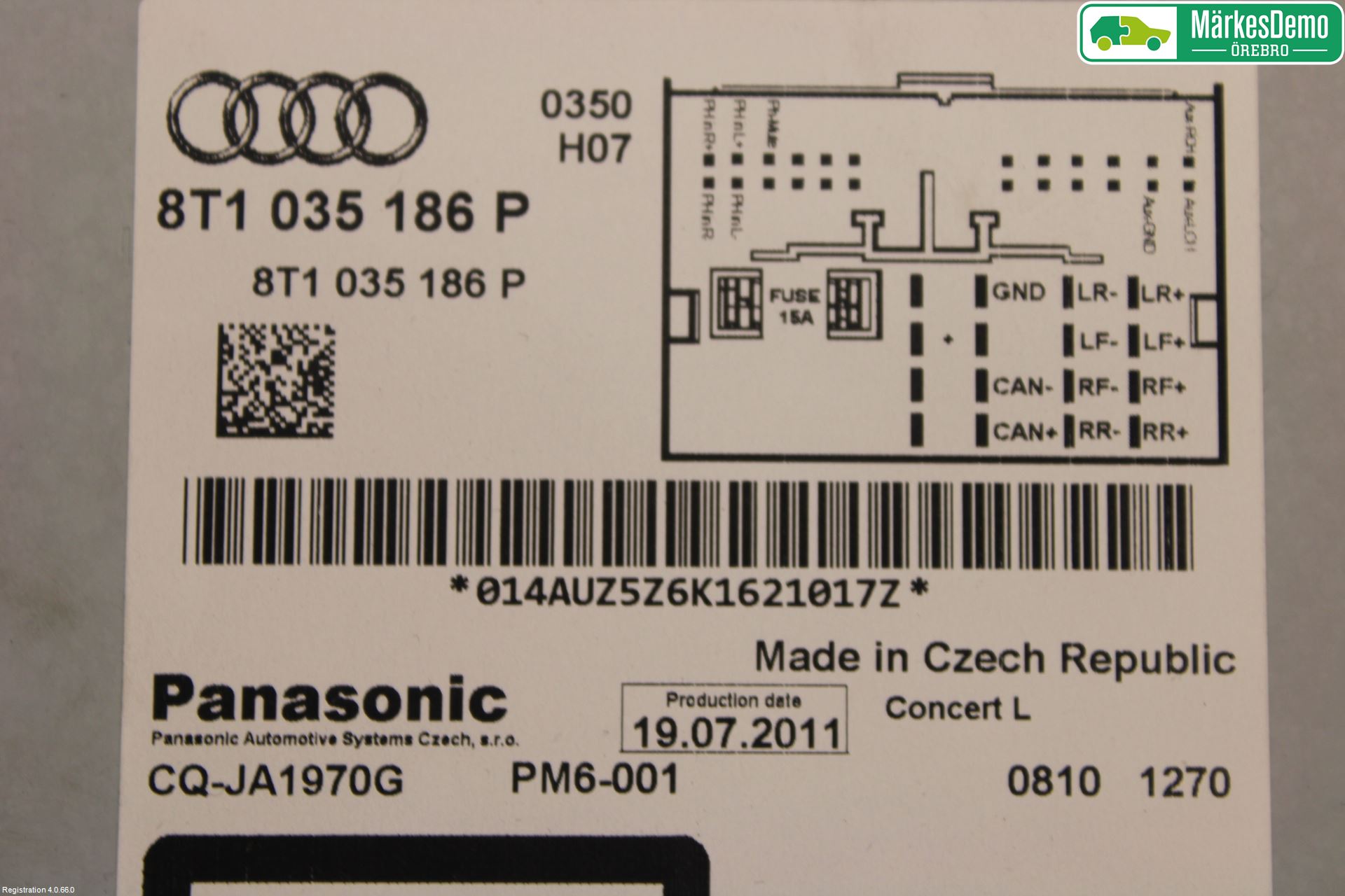 Audi A4 12-15 Stereo Radio