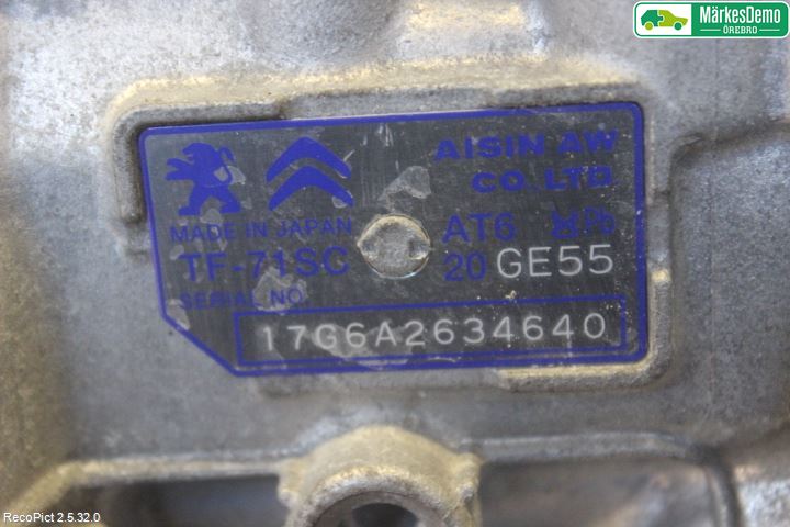 Citroen C3 AIRCROSS 18-23 Gearkasse Automat