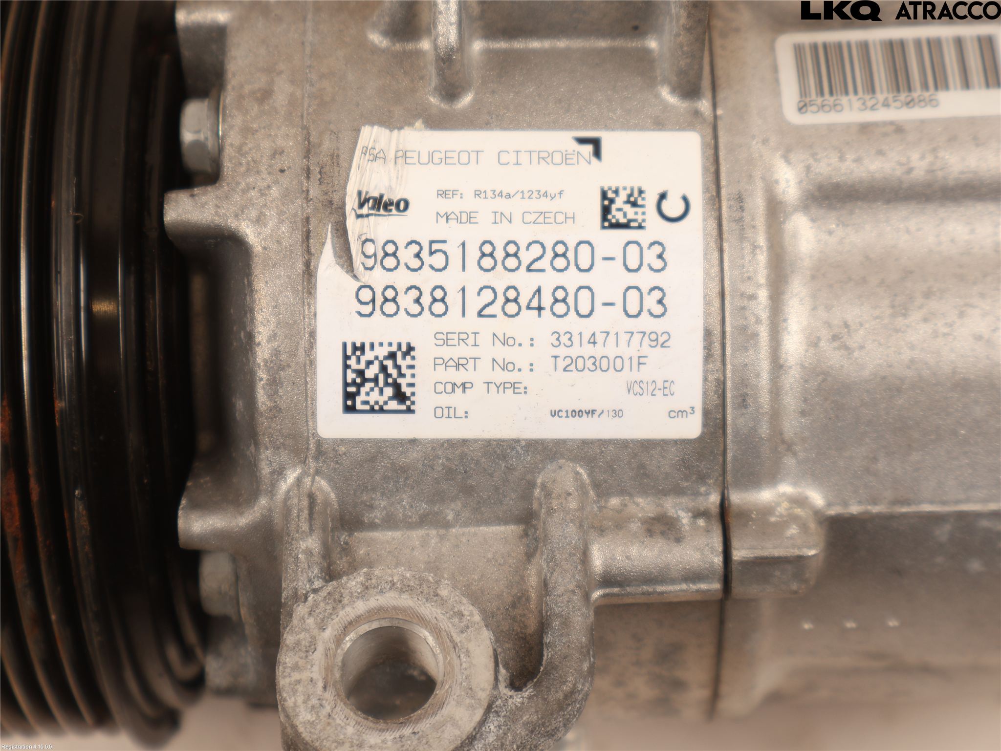 Peugeot 5008 17-24 Varme Ac Kompressor