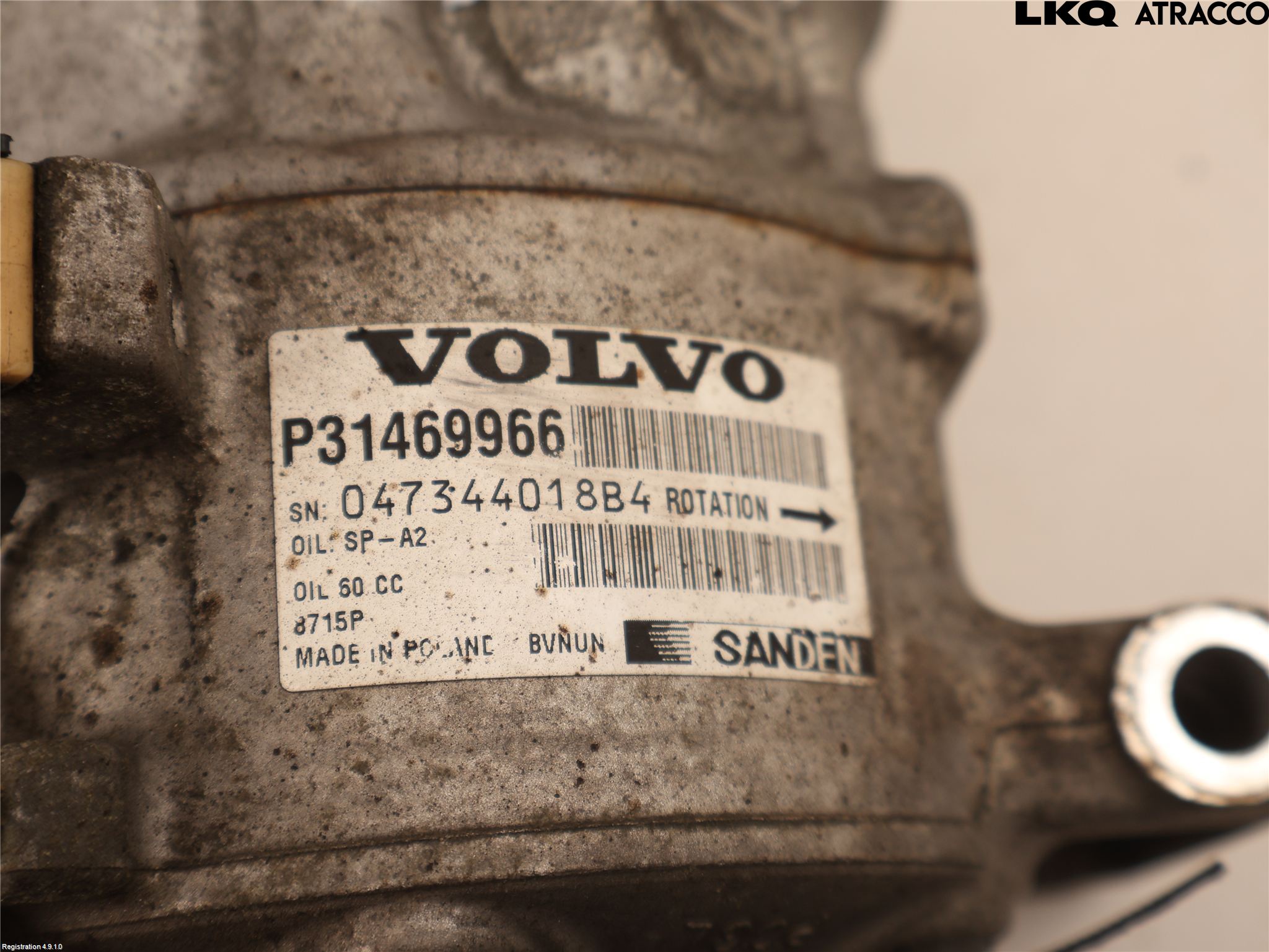 Volvo V90 17->> Varme Ac Kompressor