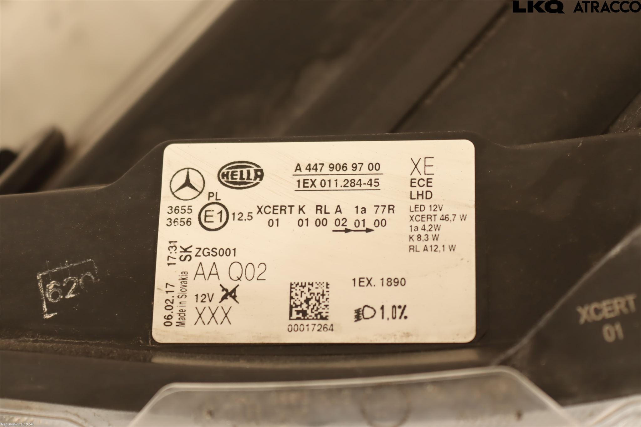 Mercedes-Benz MB VITO/V-KLASS (W640,W447,W448) 14- Frontlykt Venstre