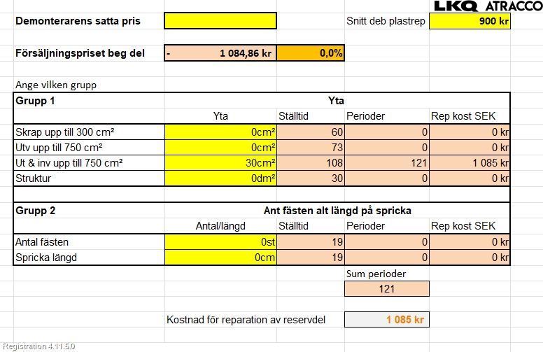 Seat ARONA Støtfanger Foran Plastdeksel