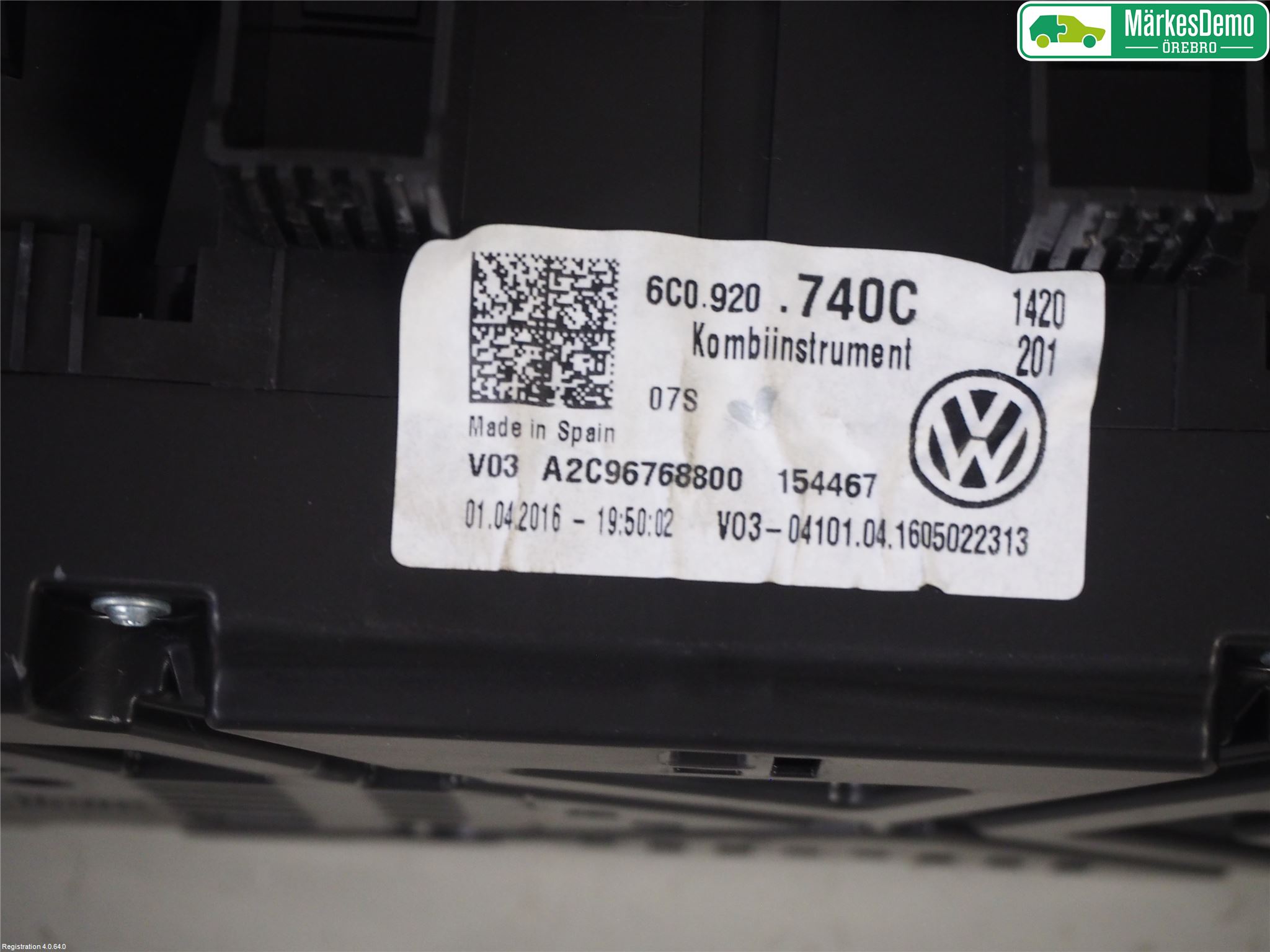 Volkswagen VW POLO 10-17 Instr Kombinert