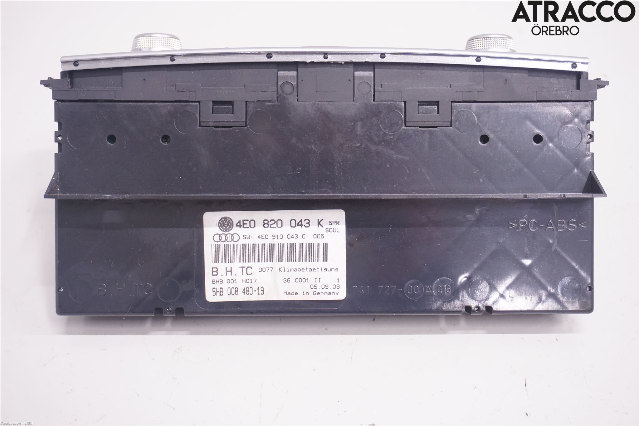 Audi A8/S8 4E  02-09 Varme Ac Betjening-Display