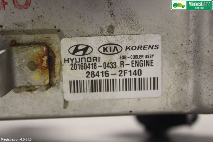 Kia SPORTAGE (QL) 16-21 Eksos Kjøler