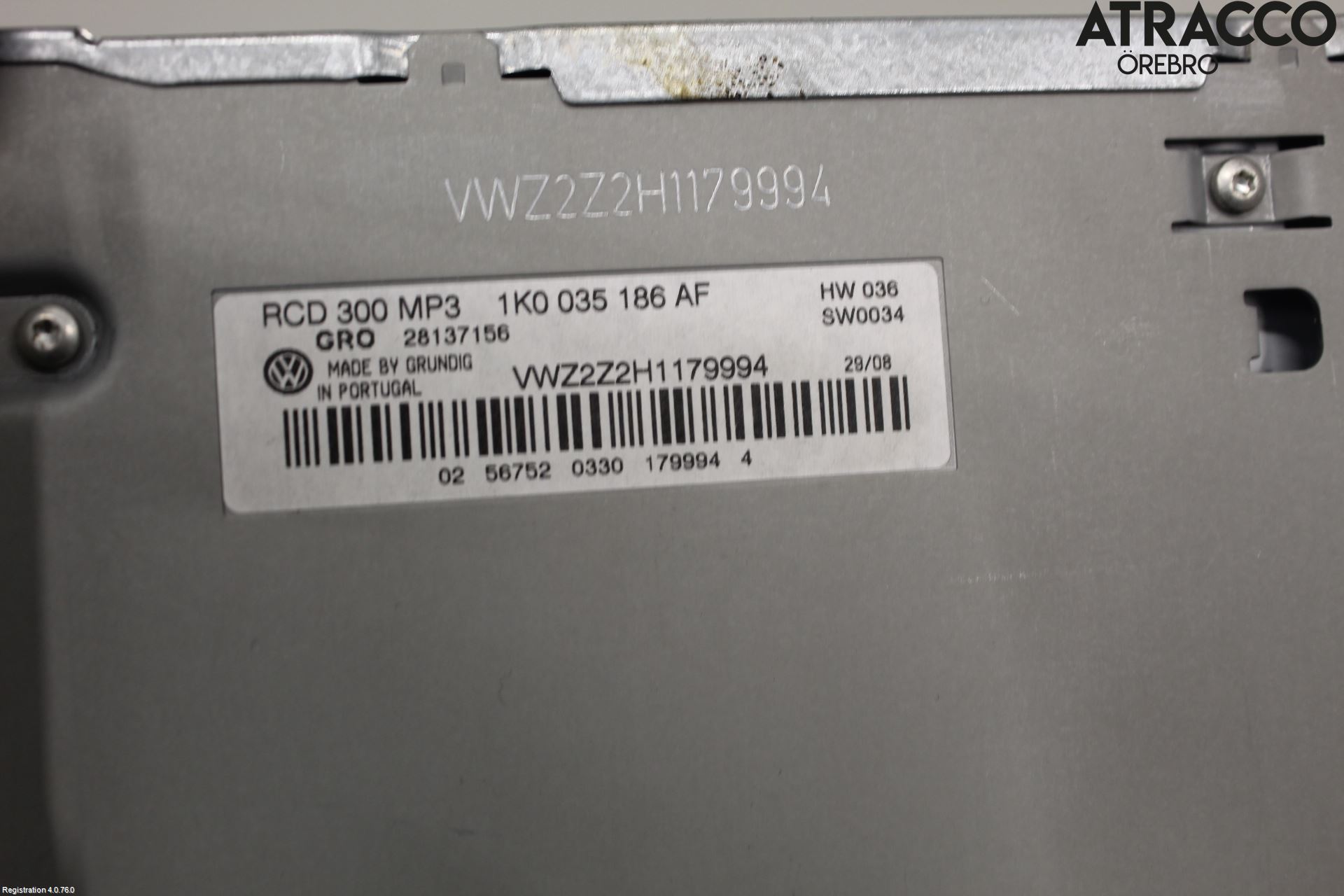 Volkswagen VW CADDY      04-10 Stereo Radio Med Cd