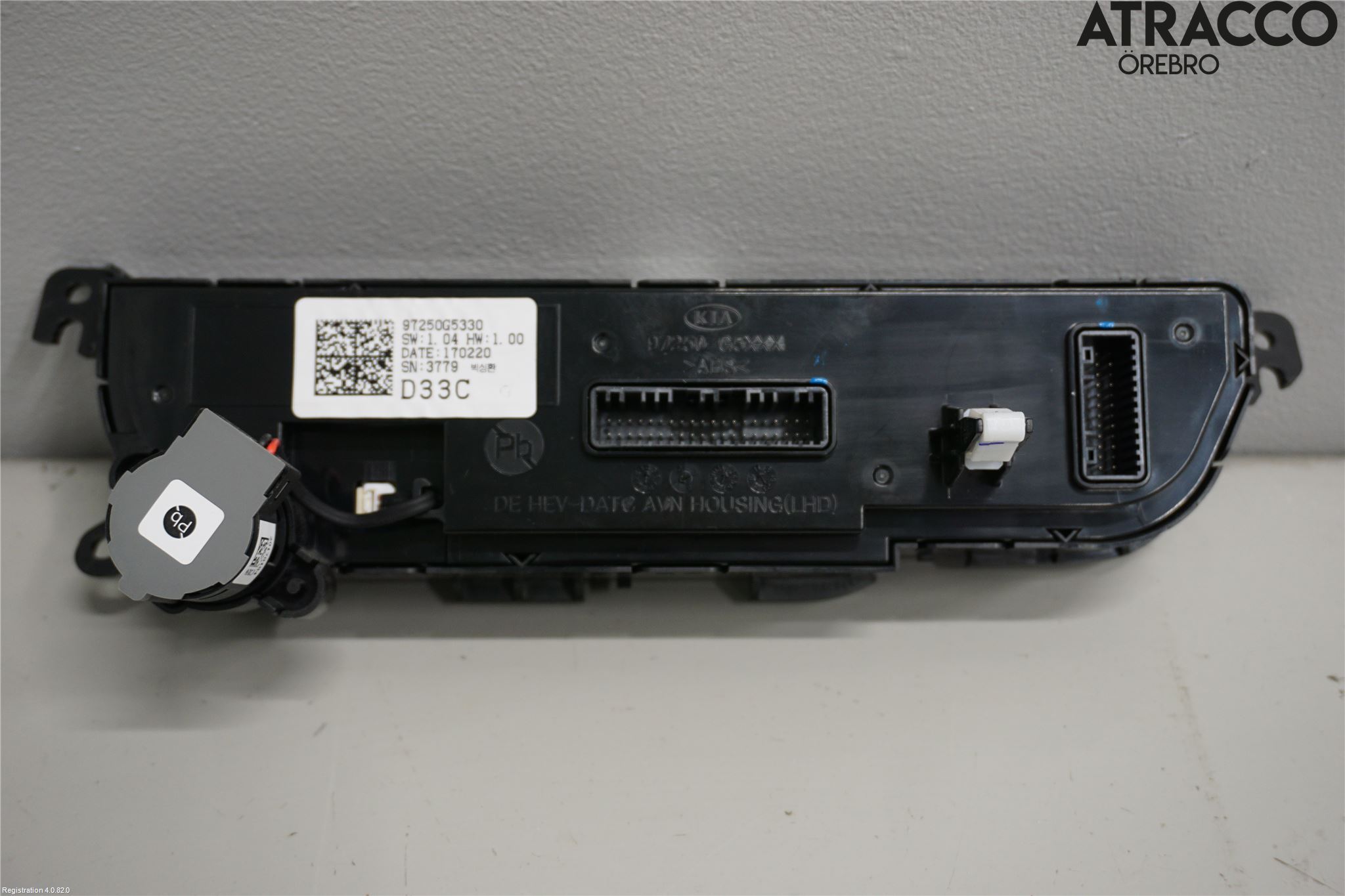 Kia NIRO (DE) 17-22 Varme Ac Betjening-Display