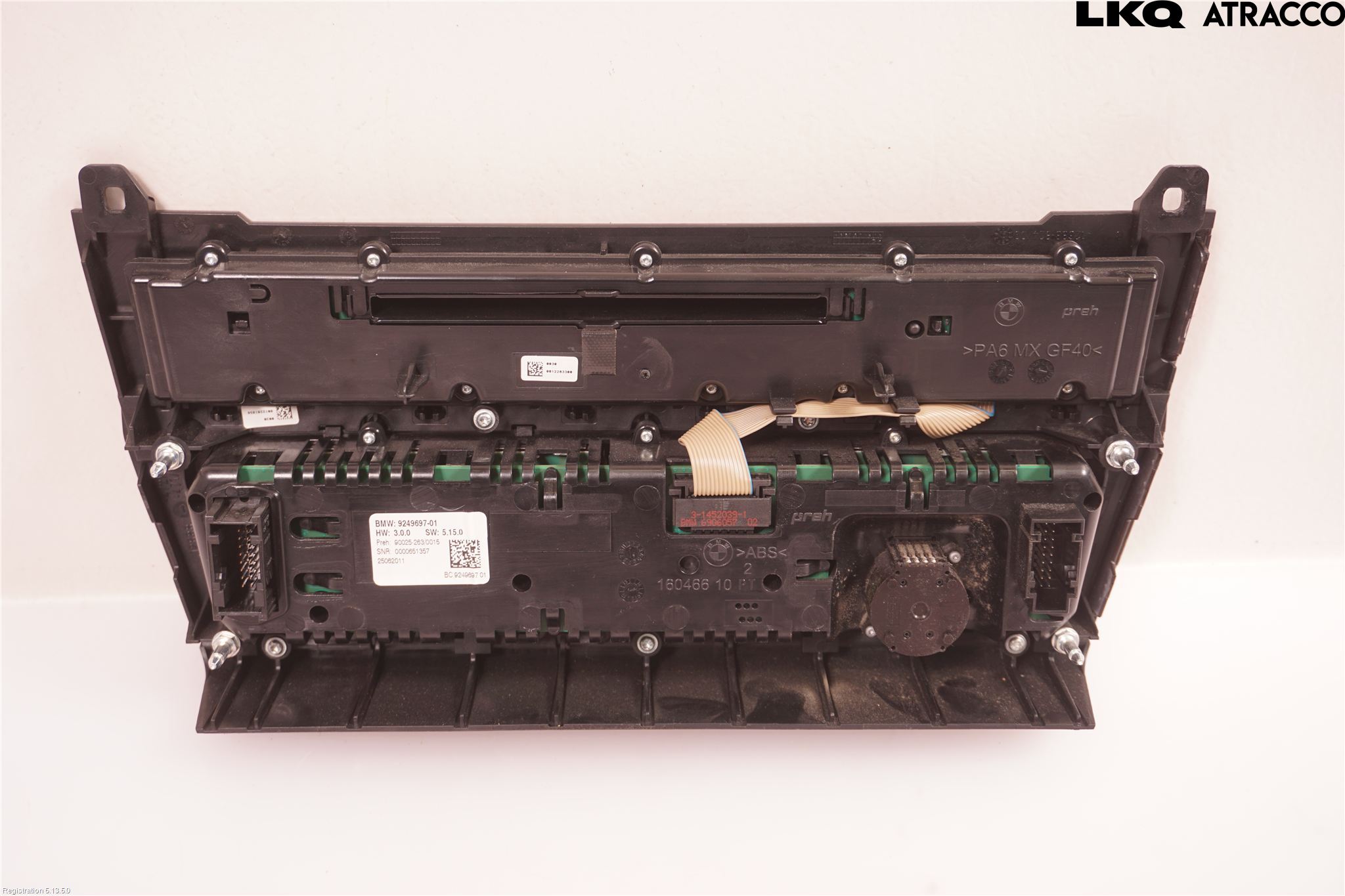 BMW 5 F10/F11/F18 09-17 Varme Ac Betjening-Display