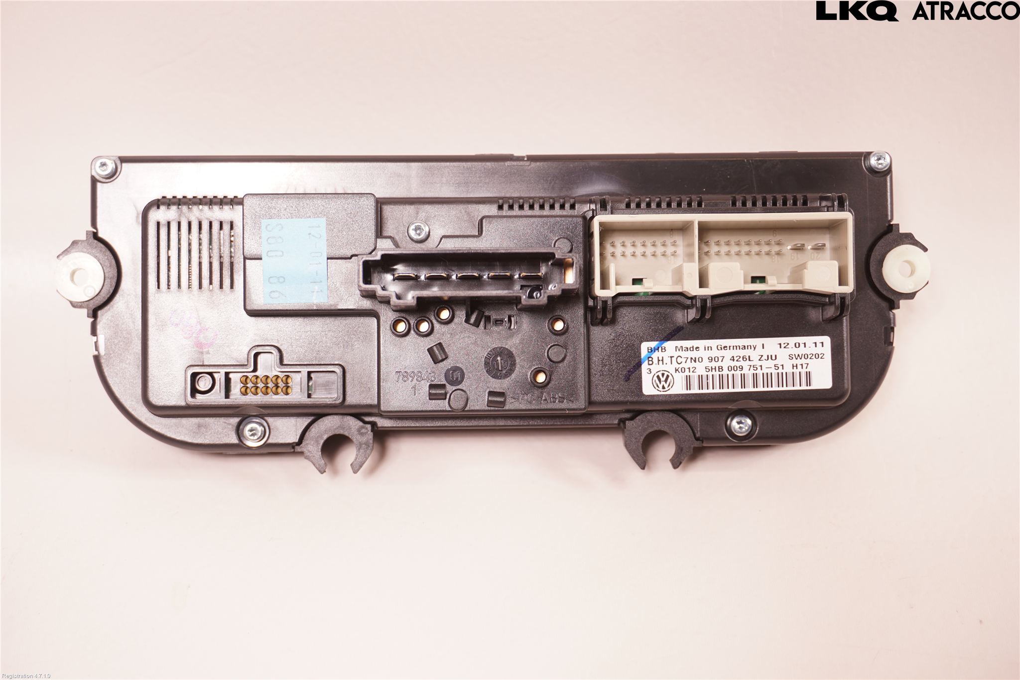Volkswagen VW GOLF PLUS/CROSS GOLF 04-14 Varme Ac Betjening-Display