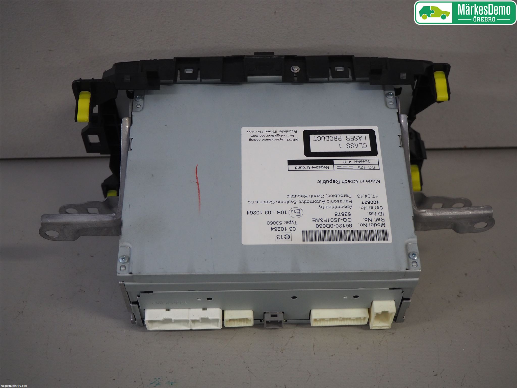 Toyota YARIS XP130 12-14 Stereo Radio Med Cd