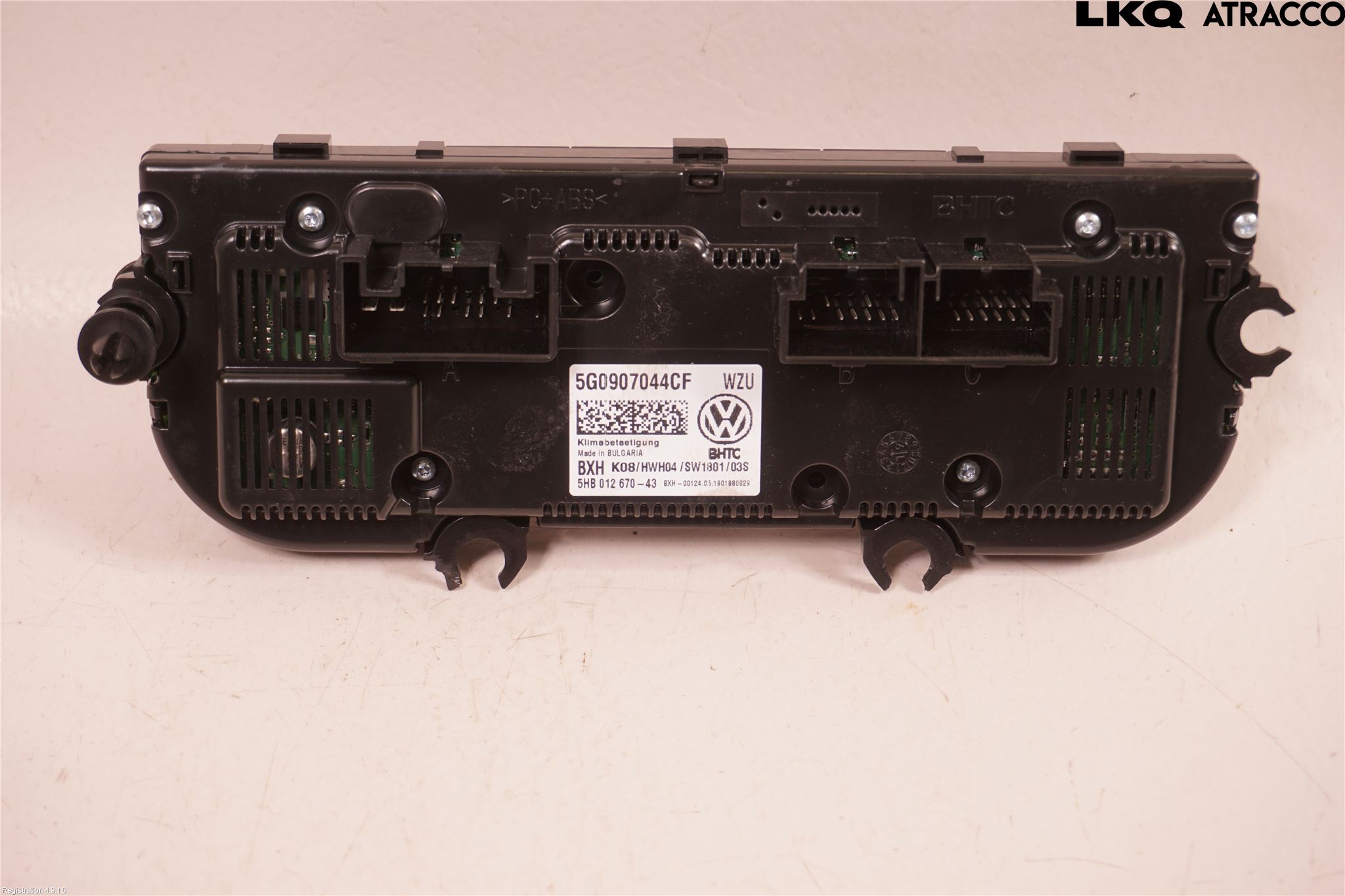 Volkswagen VW GOLF / E-GOLF VII 13-20 Varme Ac Betjening-Display
