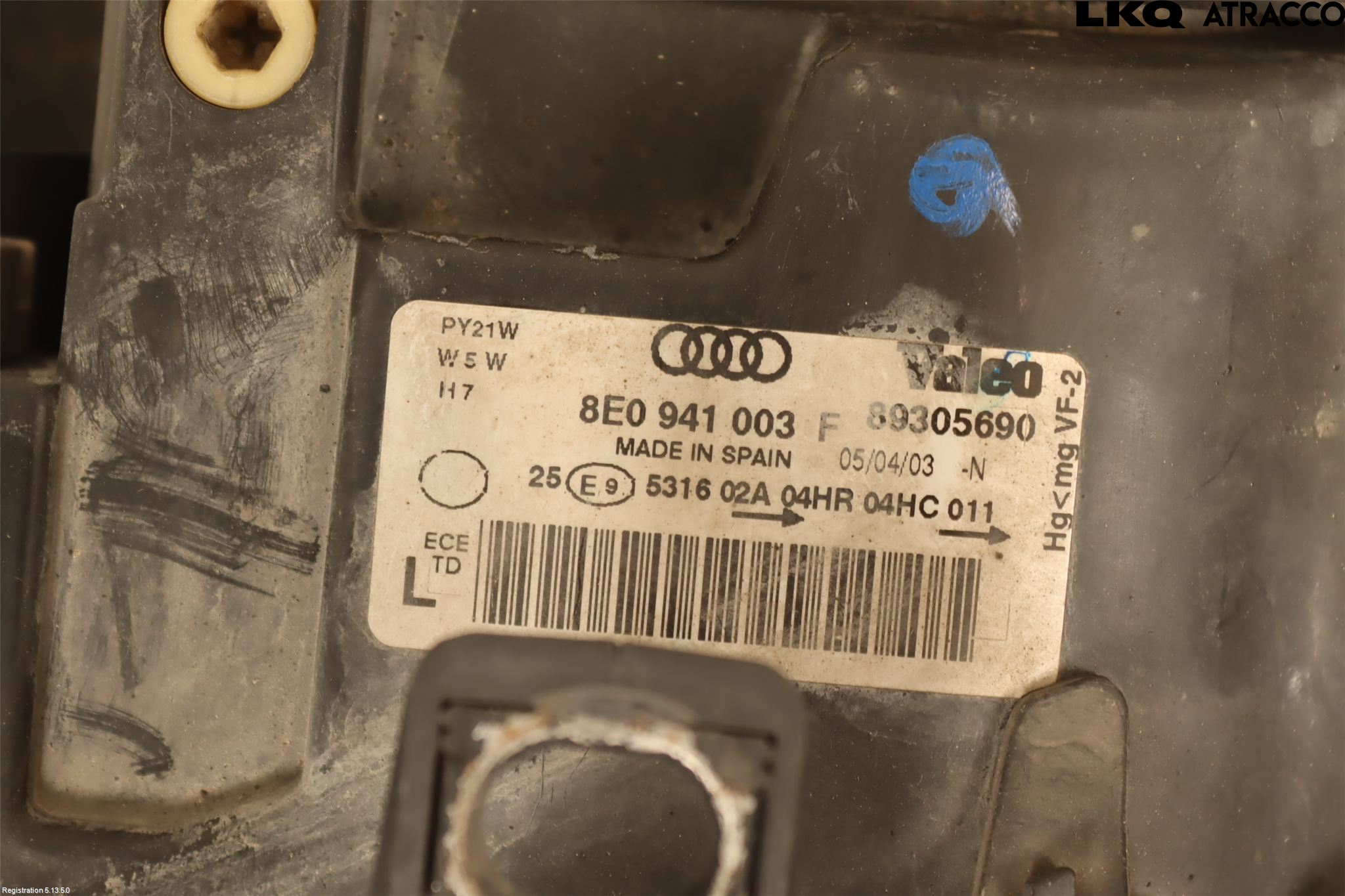 Audi A4/S4 01-05 Frontlykt Venstre