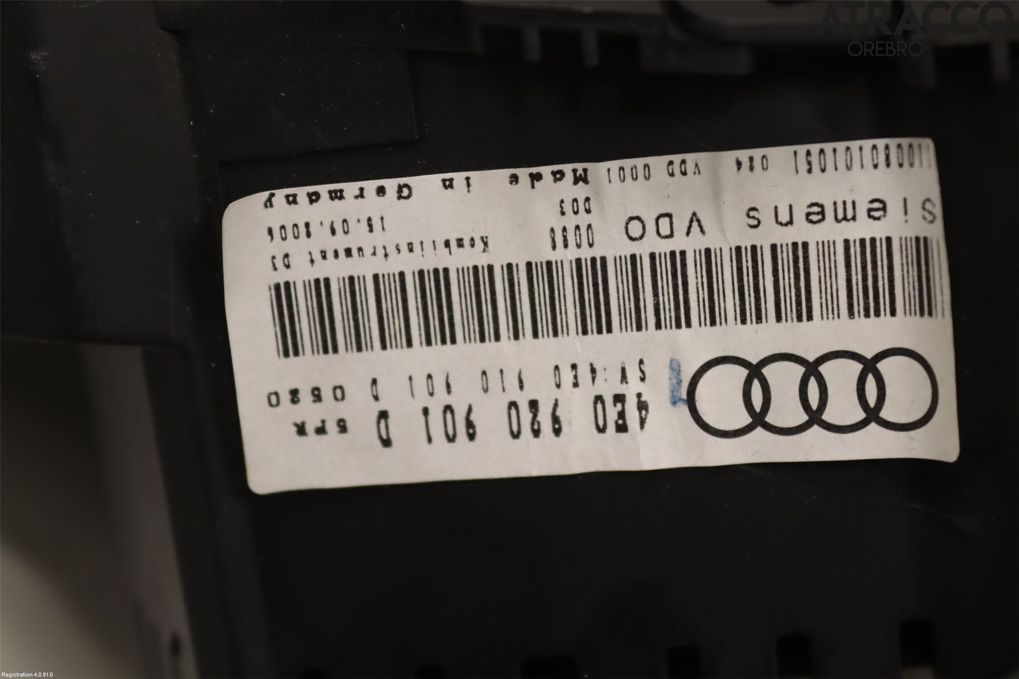 Audi A8/S8 4E  02-09 Instr Kombinert