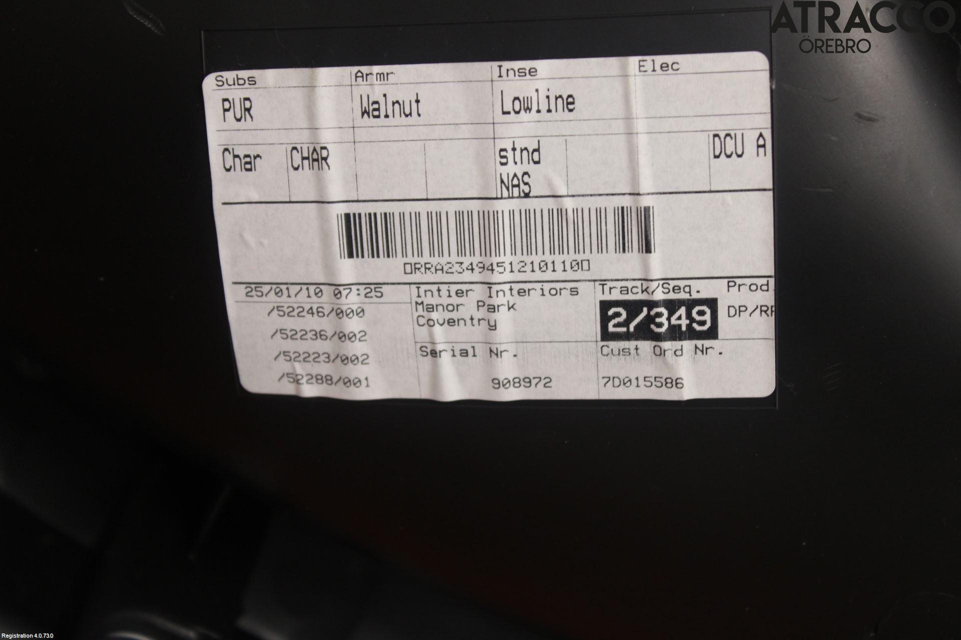 Jaguar XF 08-15 Innr Dørtrekk Høyre