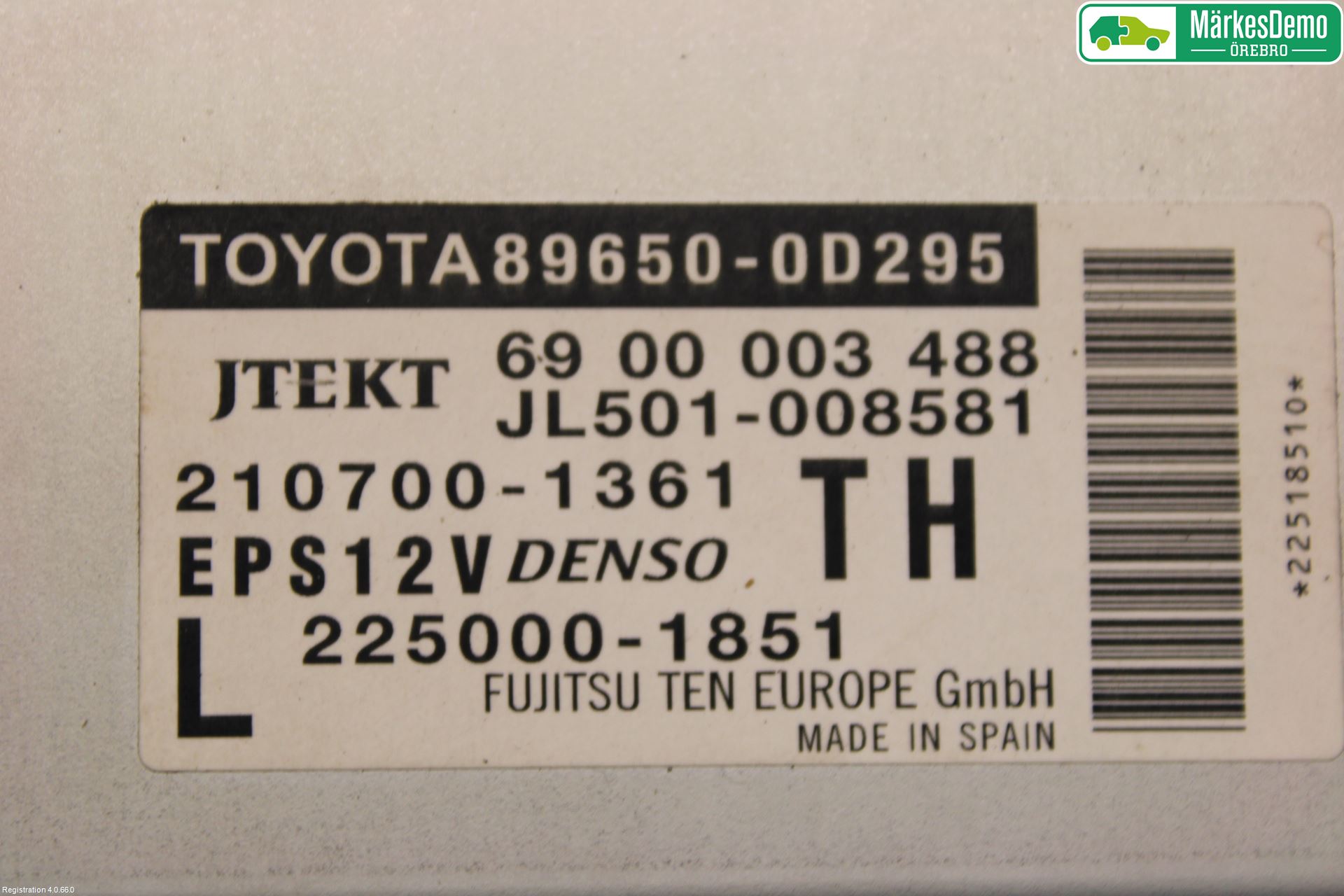 Toyota YARIS XP130 15-20 Styreenhet Styreservo