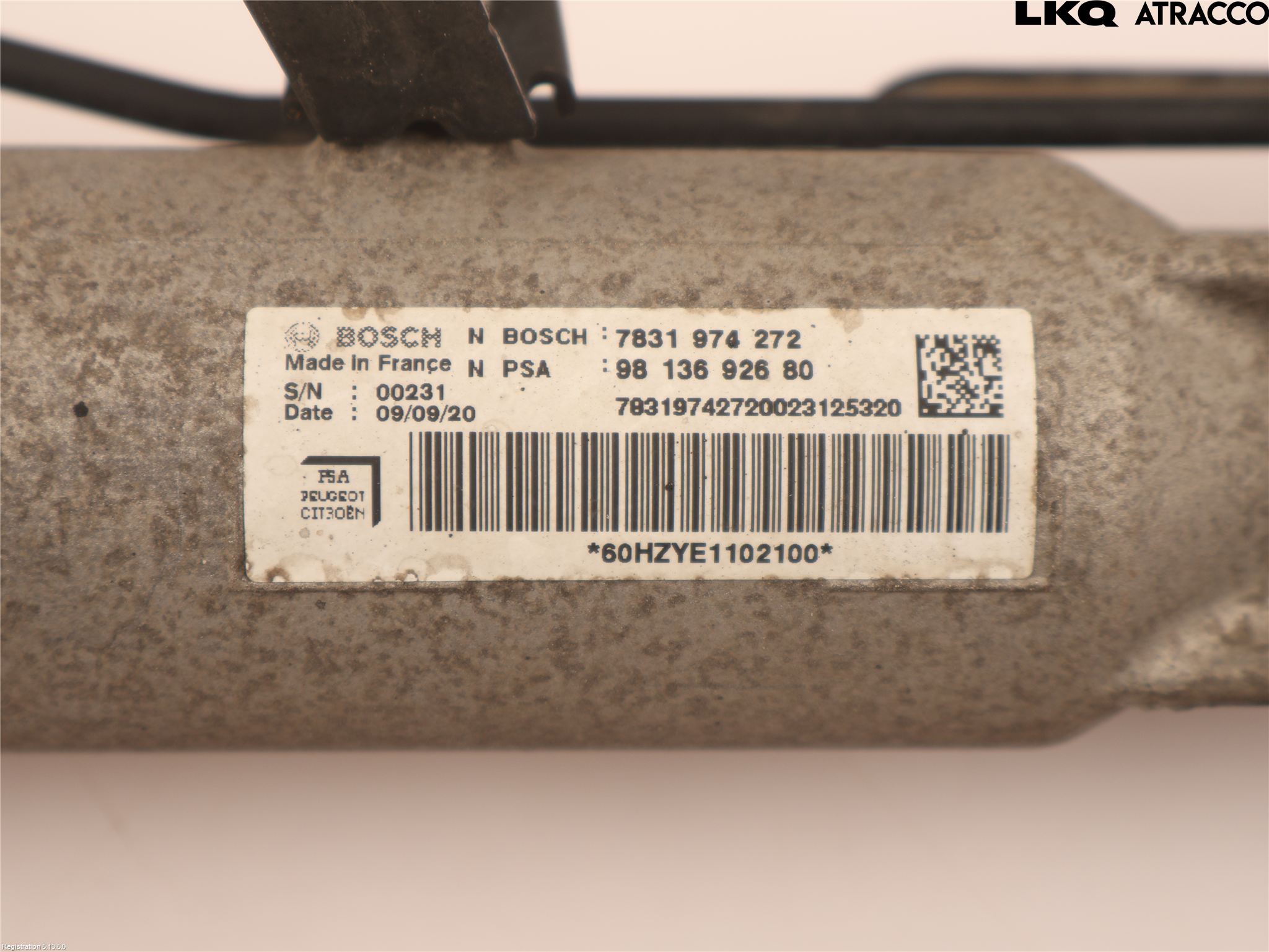 Peugeot EXPERT/E-EXPERT 17- Servo Snekke - Tannstang