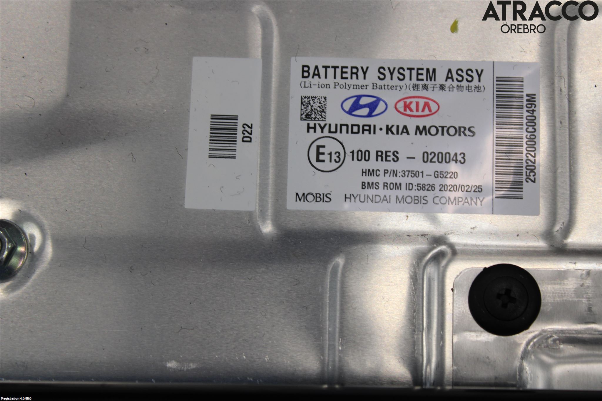 Kia NIRO (DE) 17-22 Hybrid Batteri