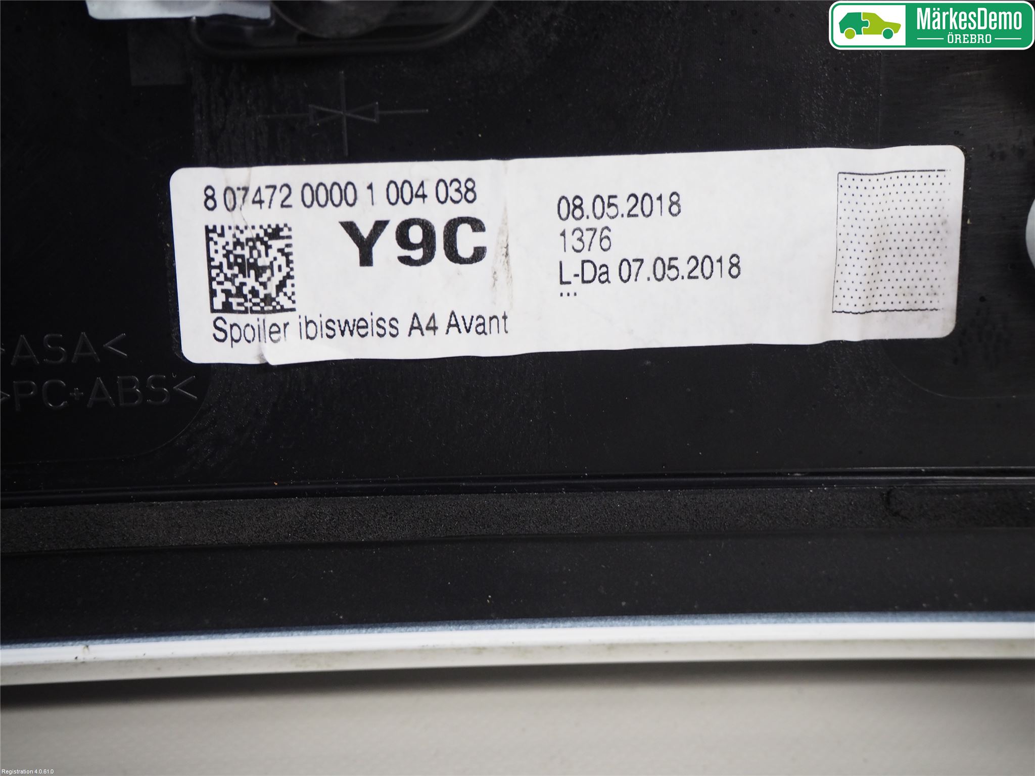 Audi A4/S4 B9 16-19 Spoiler Bakluke