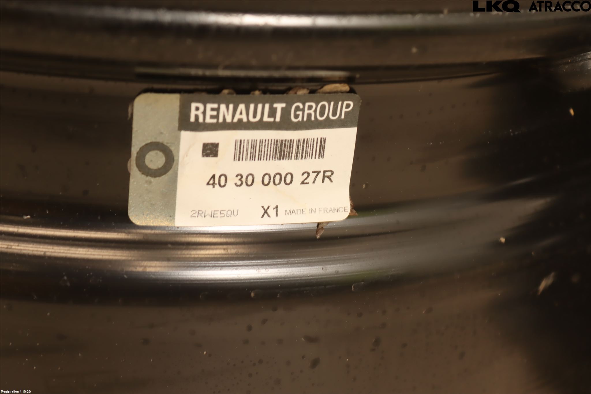 Renault MEGANE III 09-15 Felg Stål Sett 4Stk