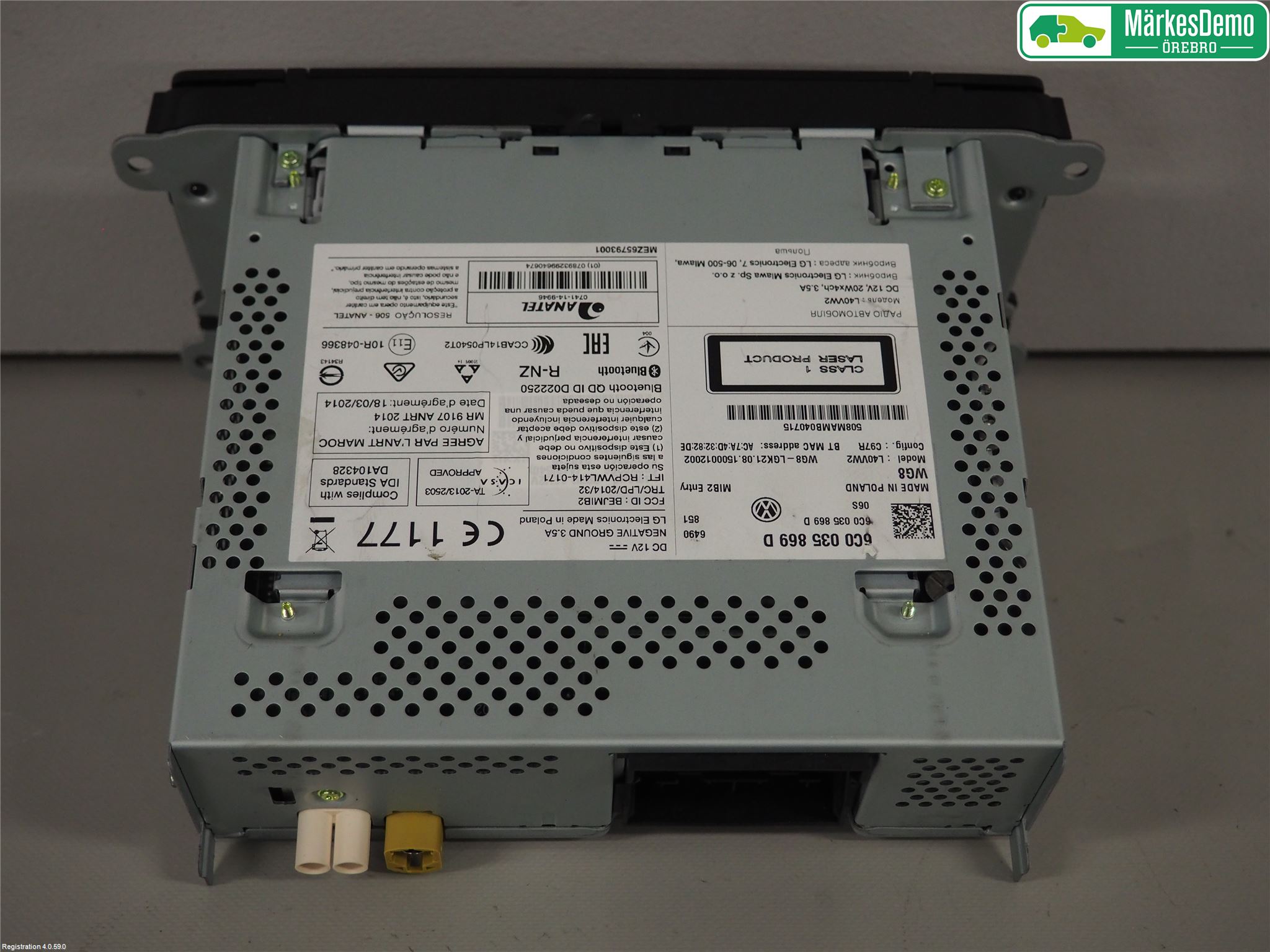 Volkswagen VW POLO 10-17 Stereo Radio
