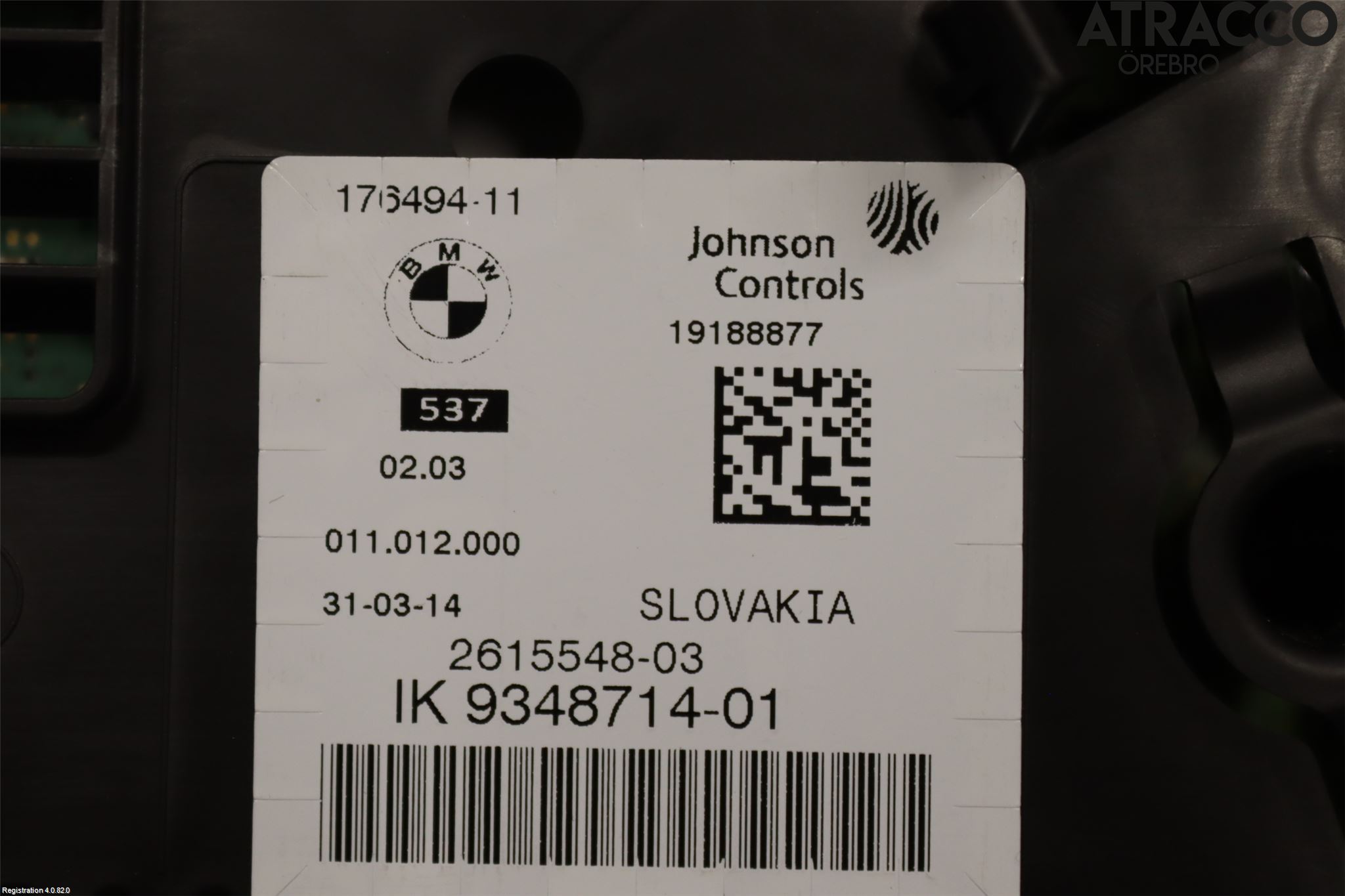 BMW 5 F10/F11/F18 09-17 Instr Kombinert