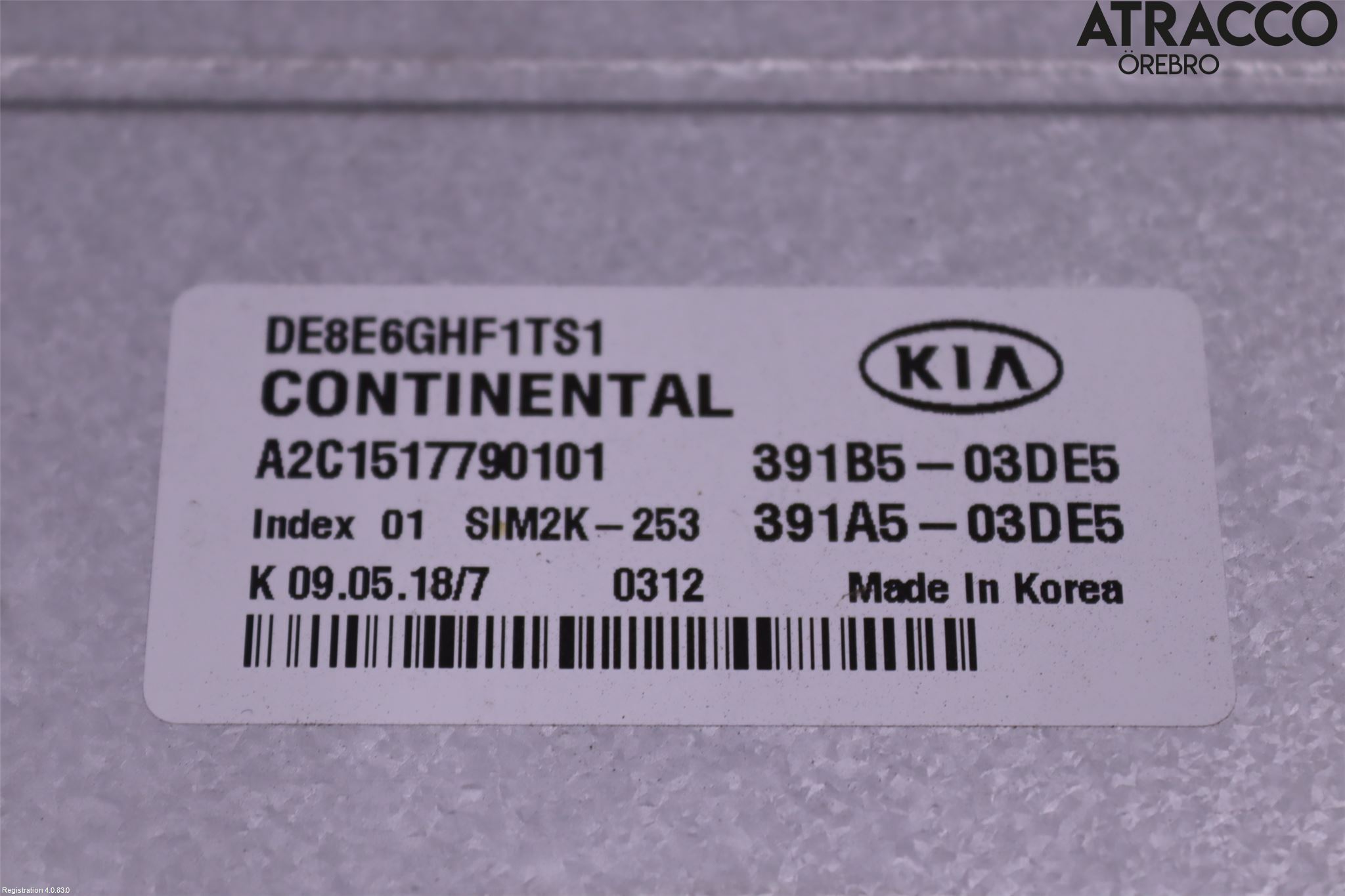Kia NIRO (DE) 17-22 Styreenhet Innsprøytning