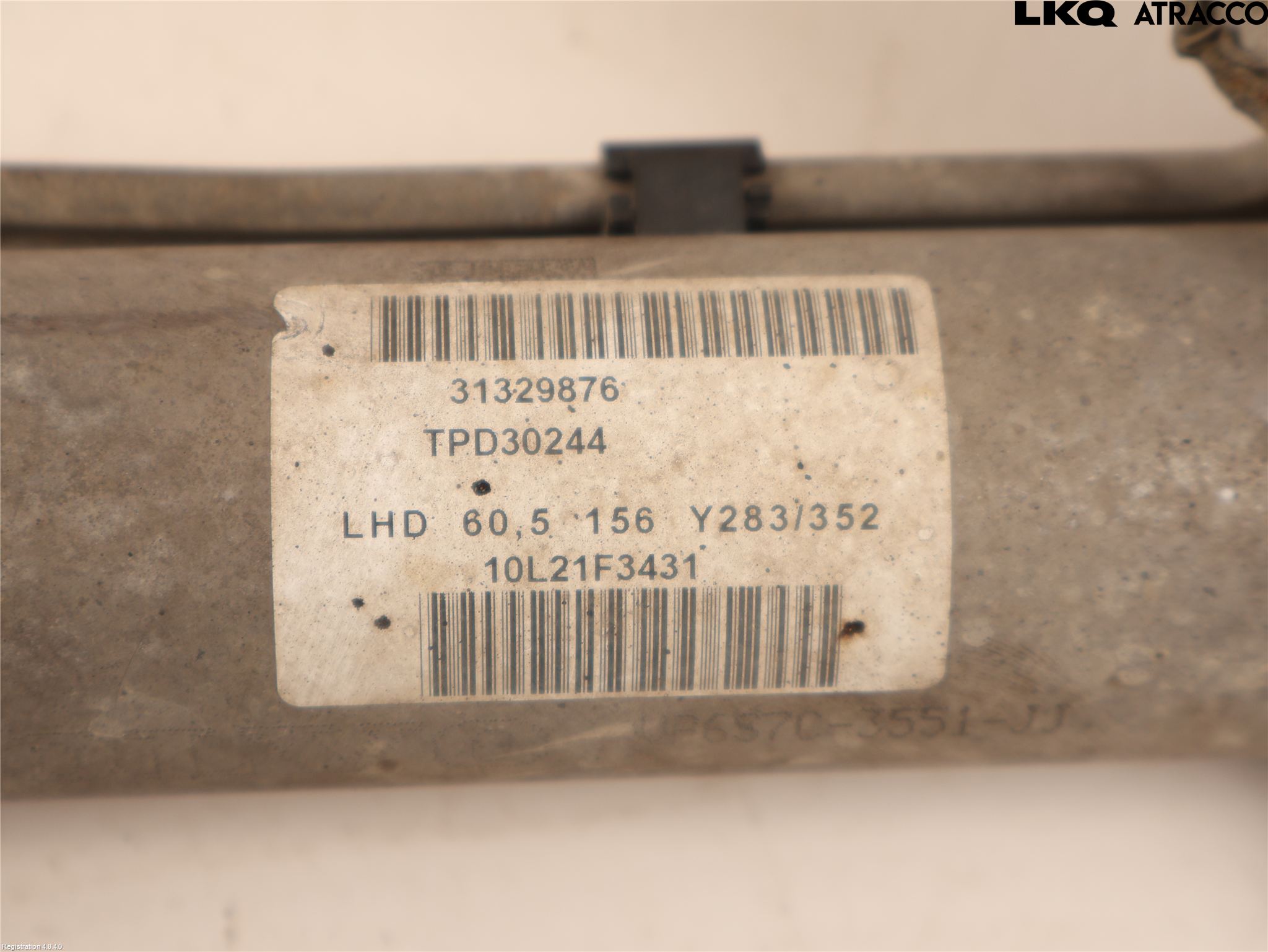 Volvo V60 11-13 Servo Snekke - Tannstang