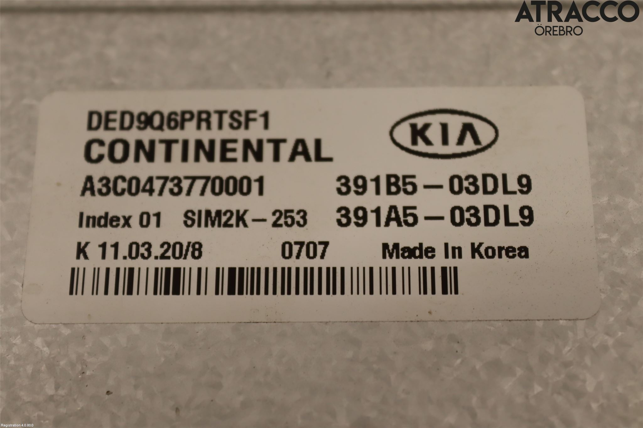 Kia NIRO (DE) 17-22 Styreenhet Innsprøytning