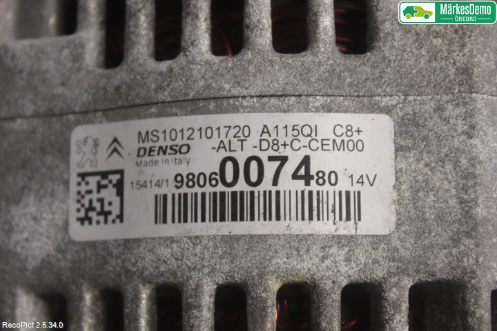 Peugeot 208 12-15 Dynamo