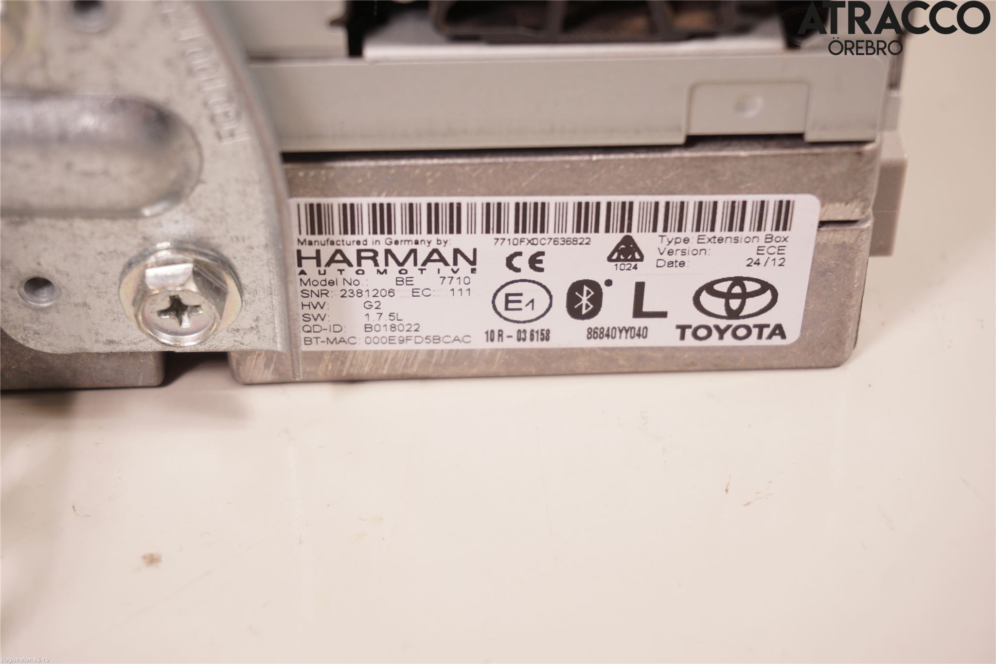 Toyota GT86 12- Stereo Radio Med Cd