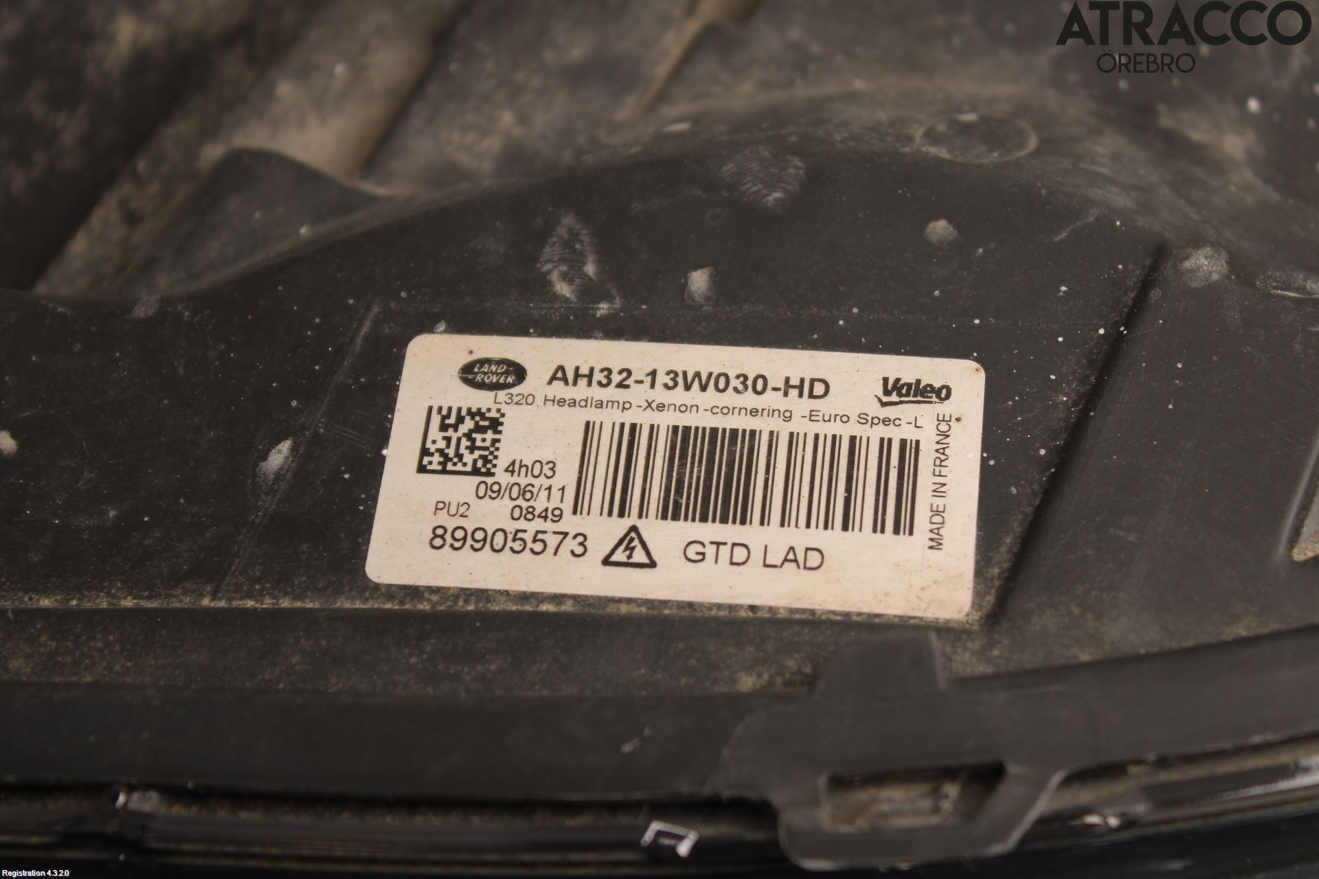 Landrover RANGE ROVER SPORT (L320) 10-13 Frontlykt Venstre