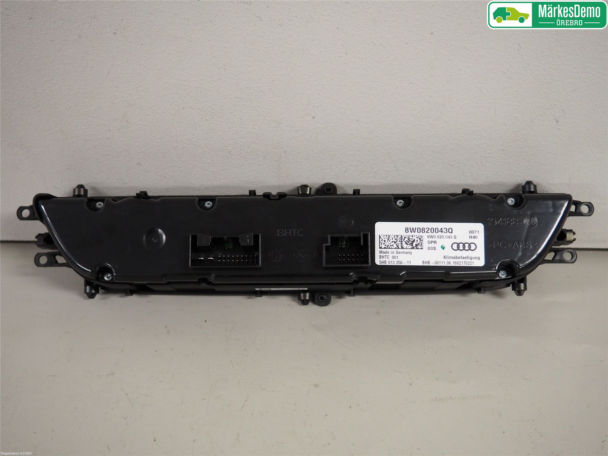 Audi A4/S4 B9 16-19 Varme Ac Betjening-Display