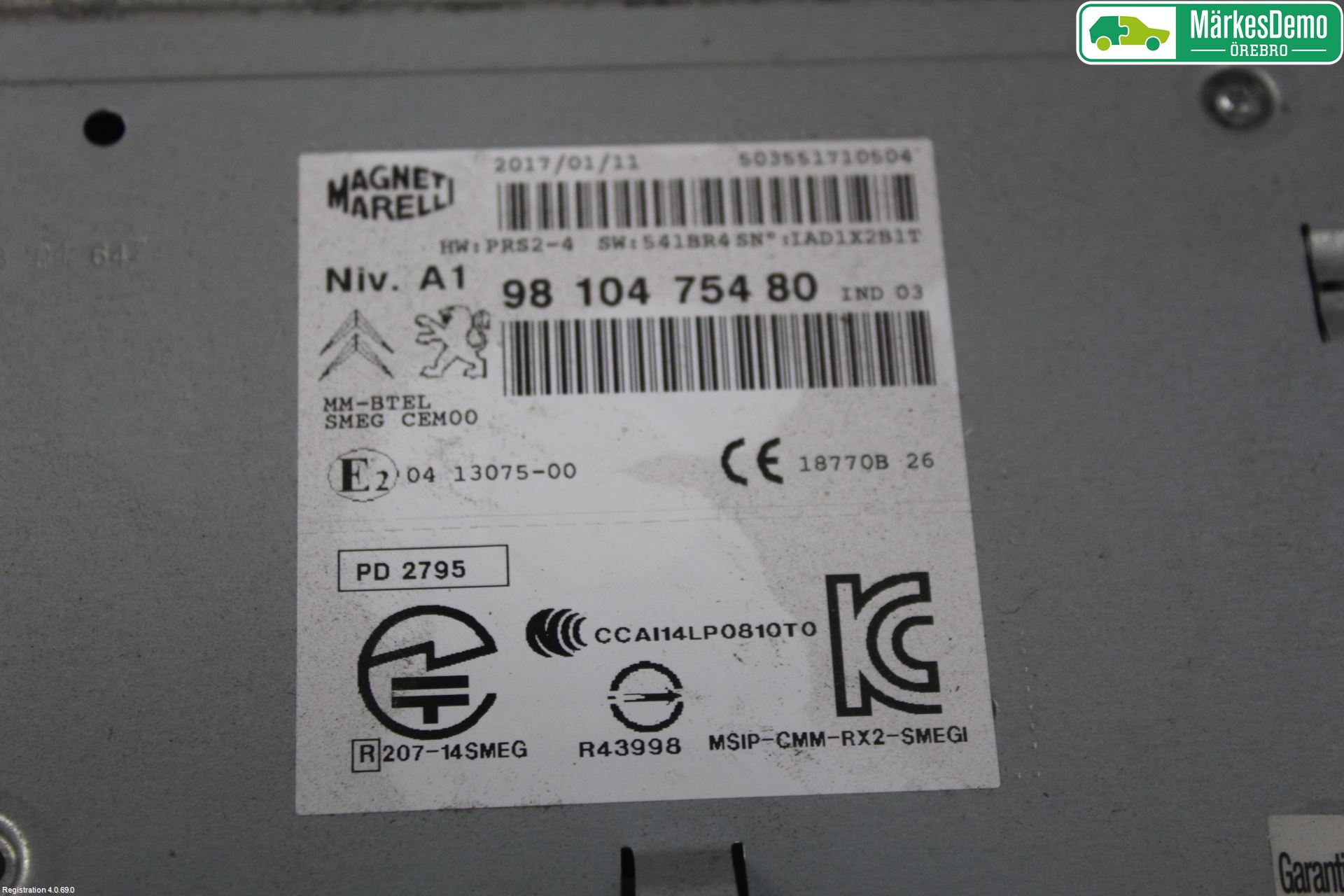 Peugeot 308 14-21 Stereo Radio